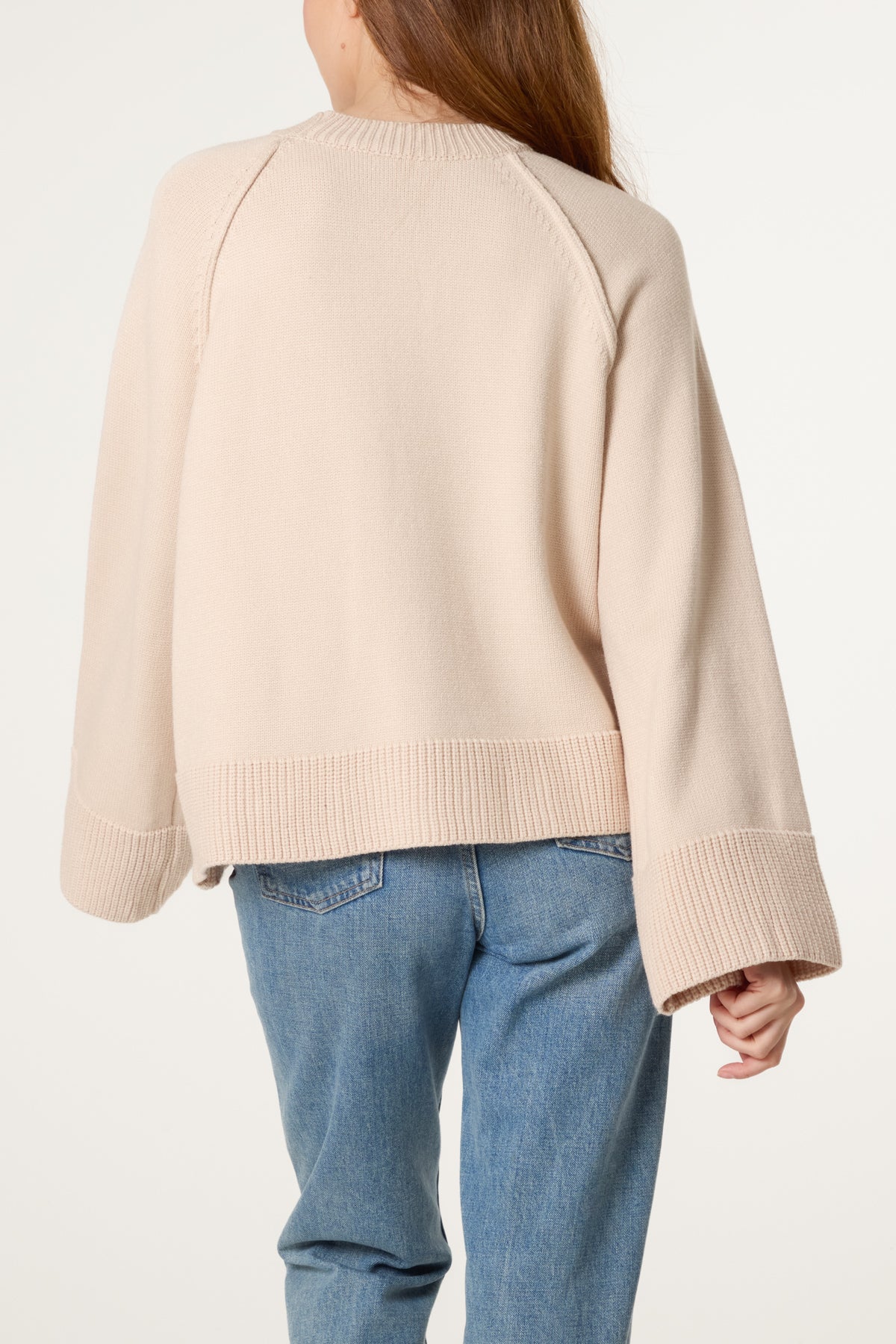 Round Neck Seam Detail Jumper