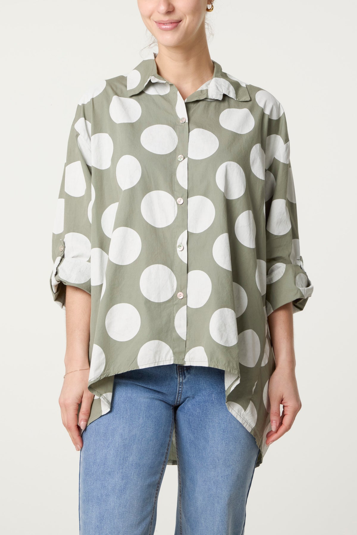 Polka Dot Pure Cotton Shirt