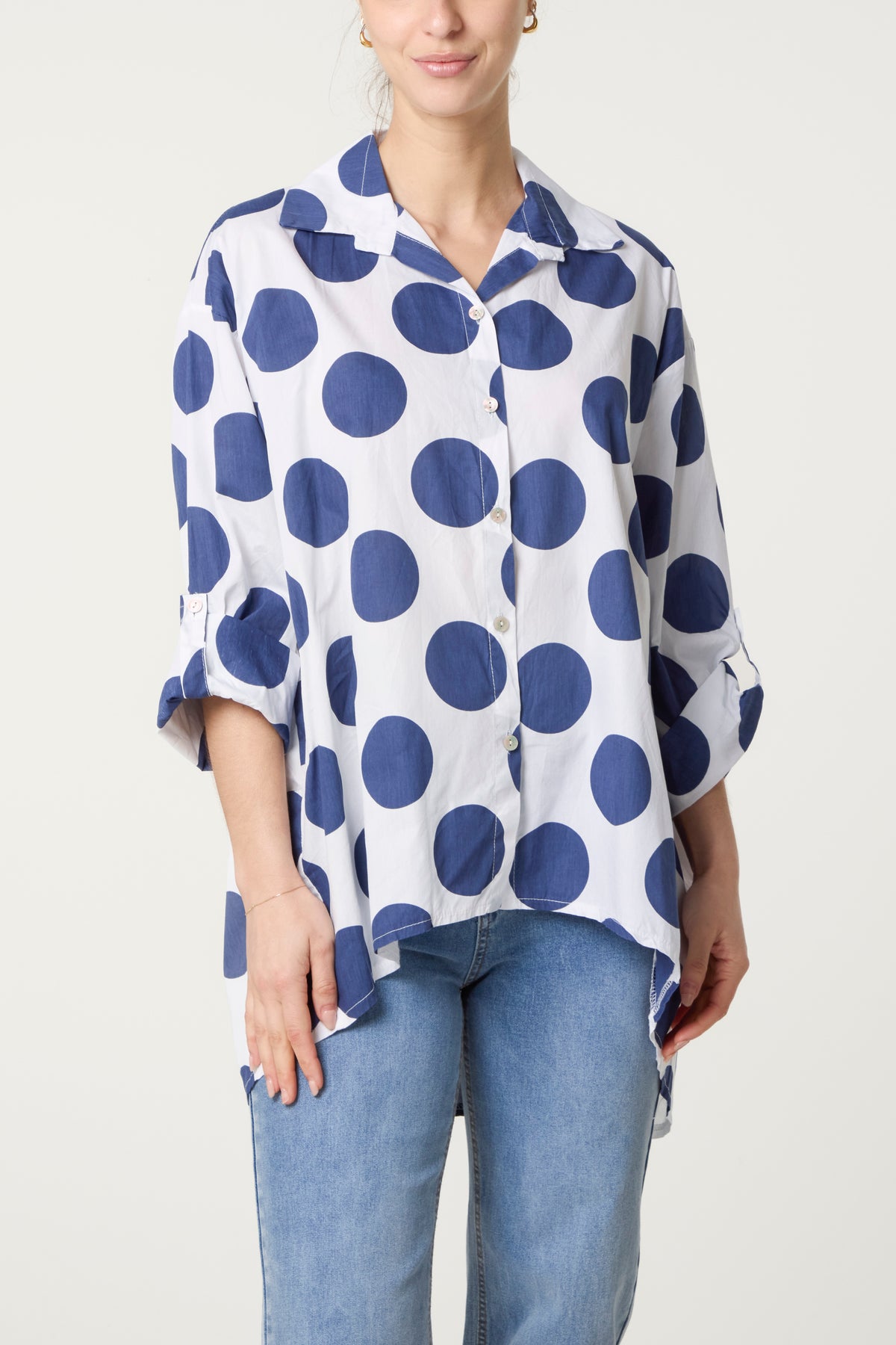 Polka Dot Pure Cotton Shirt