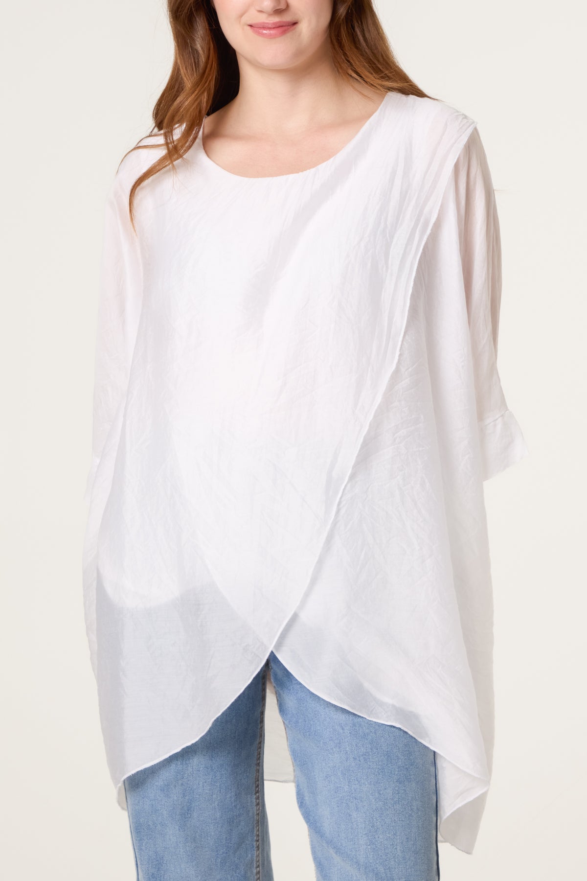 Crossover Front Tunic Top