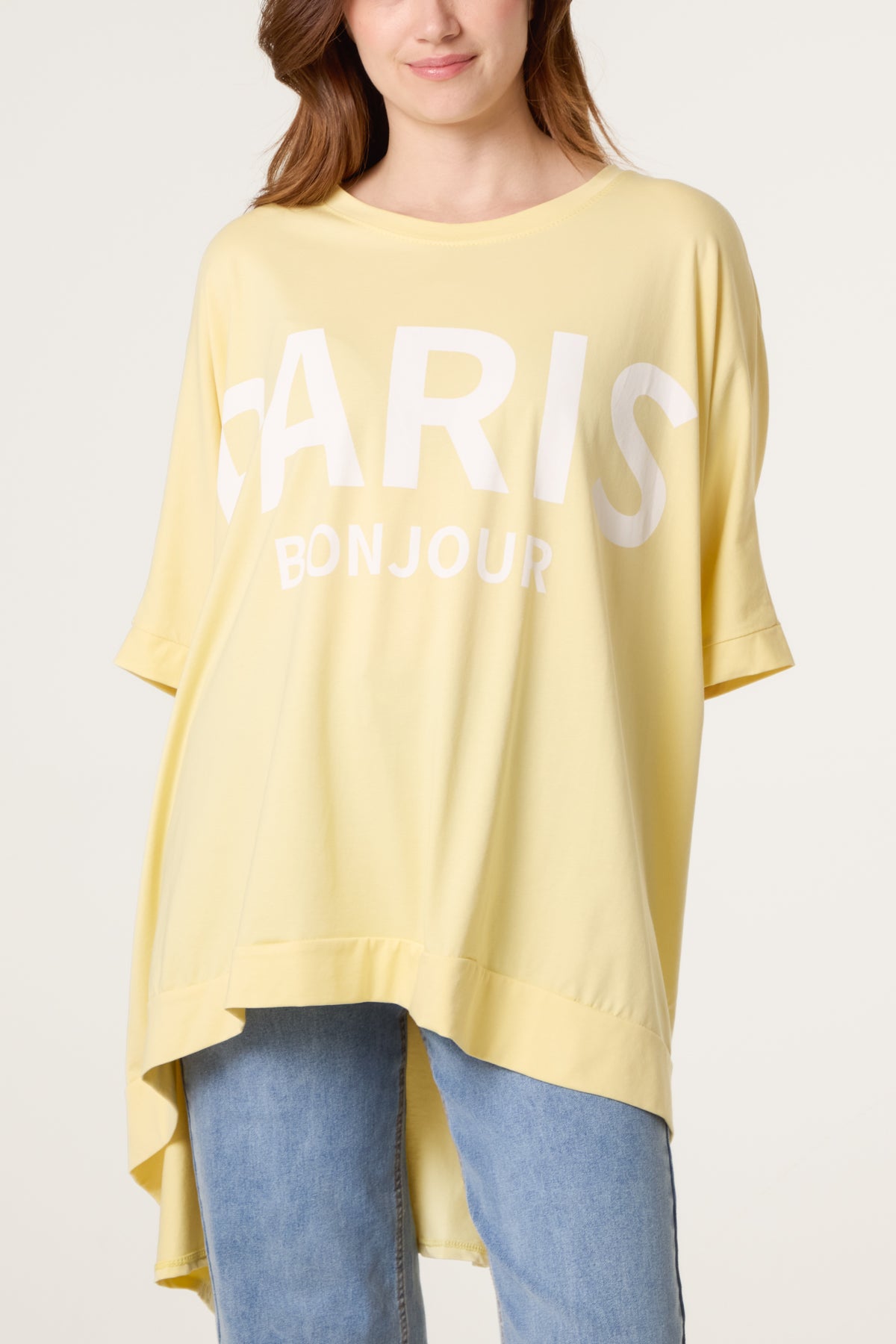 "Paris Bonjour" Oversized T-Shirt