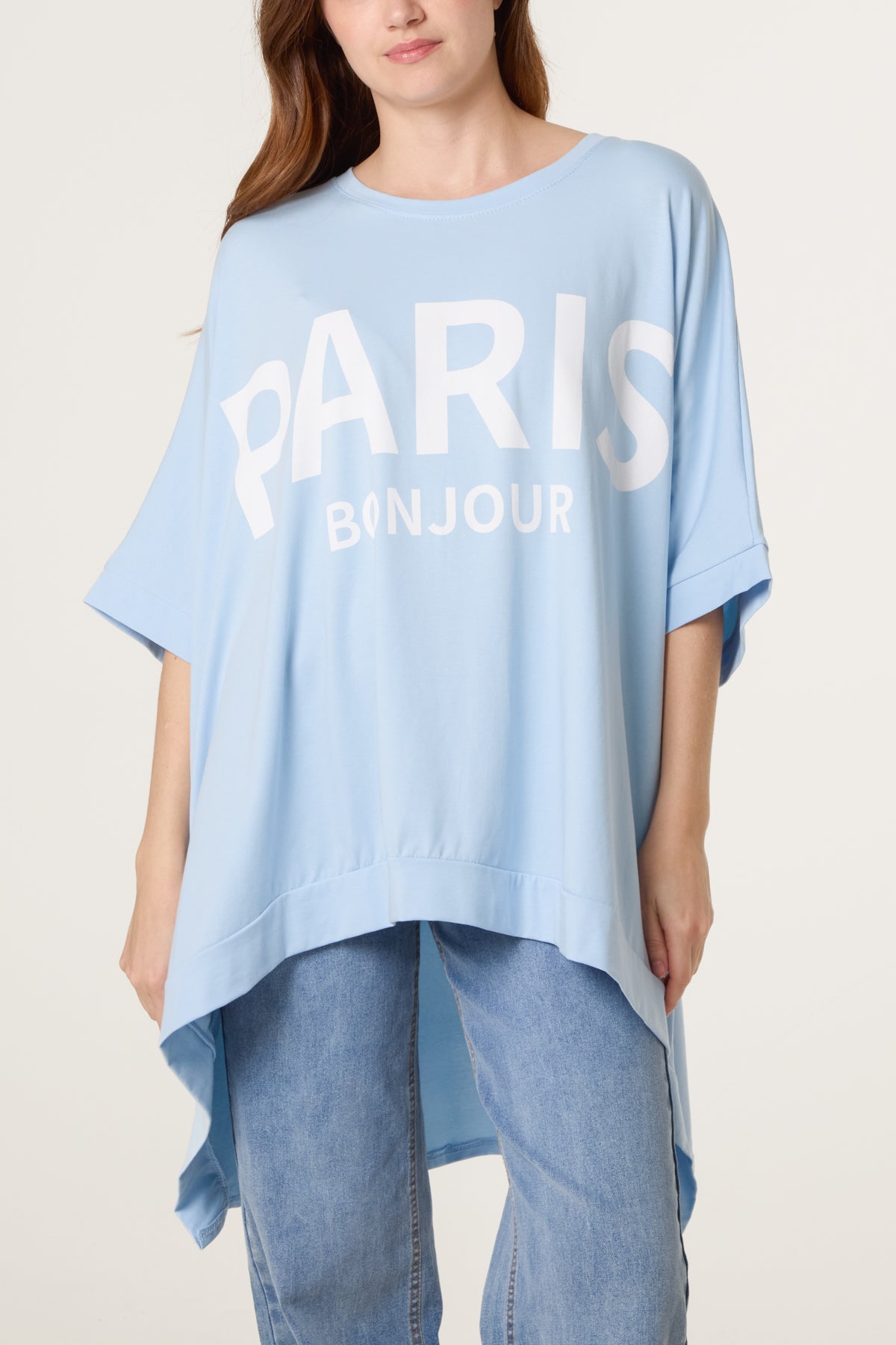 "Paris Bonjour" Oversized T-Shirt