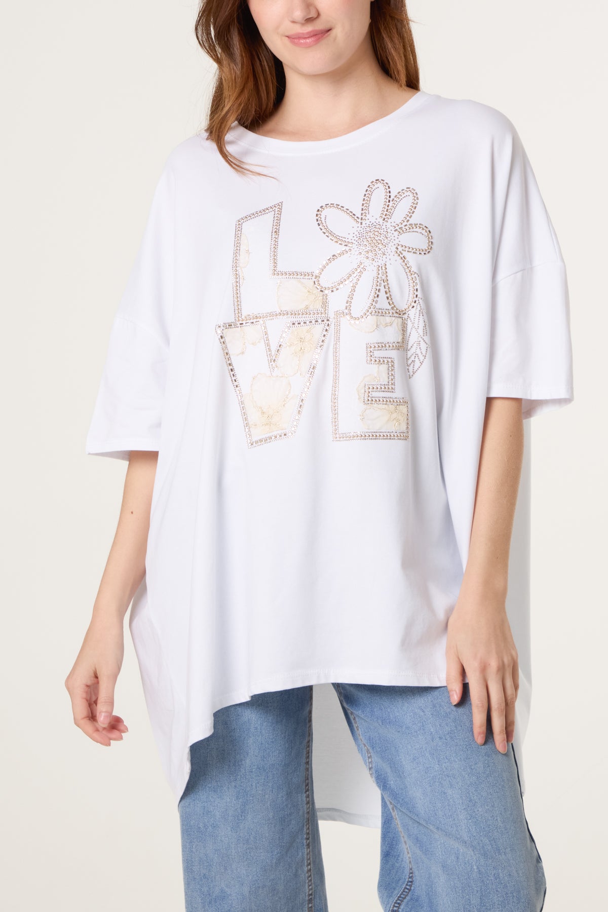 Lace & Studs Love T-Shirt