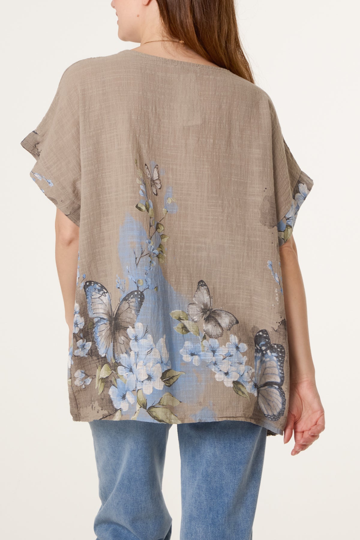 Pure Cotton Necklace Butterfly Top