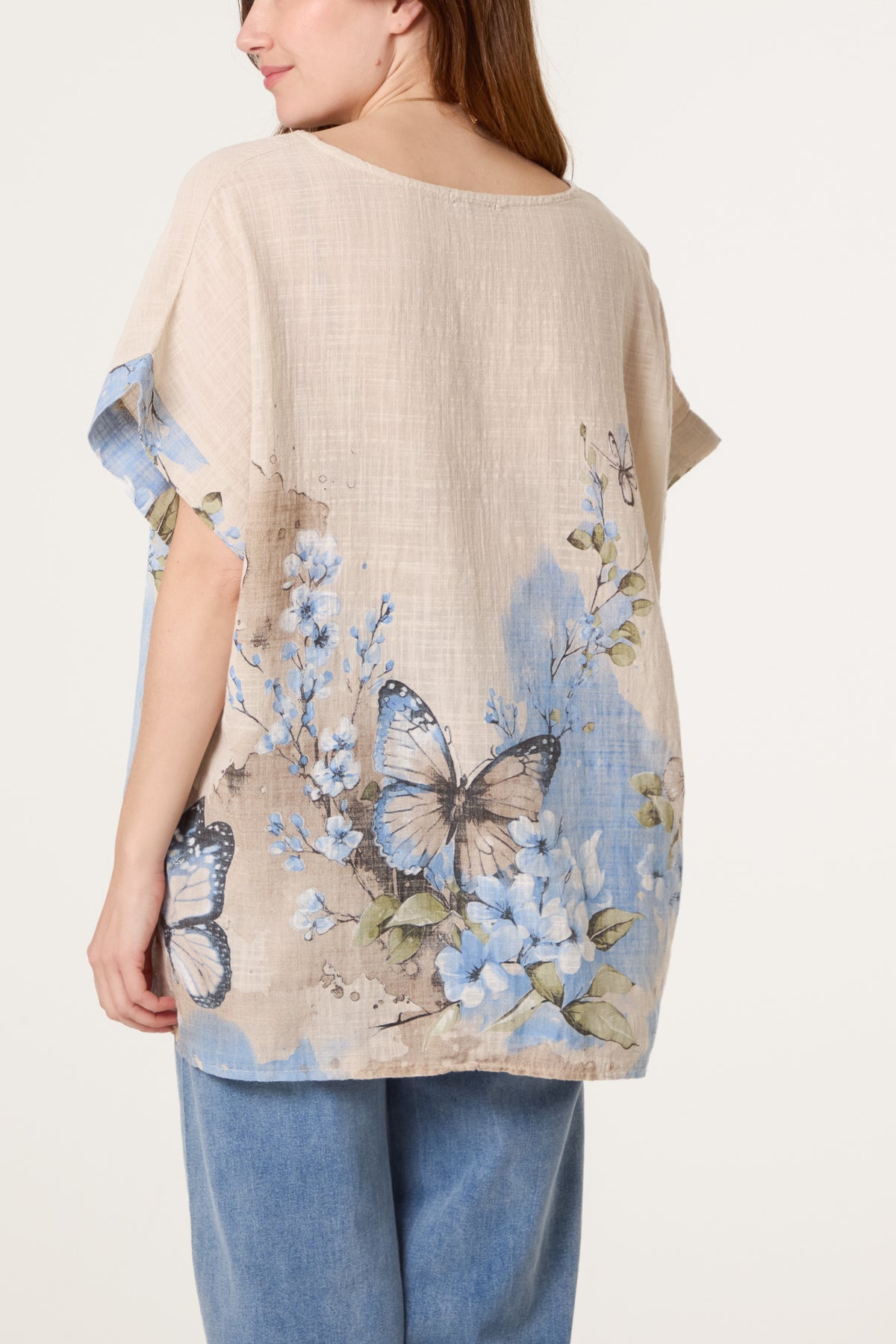 Pure Cotton Necklace Butterfly Top