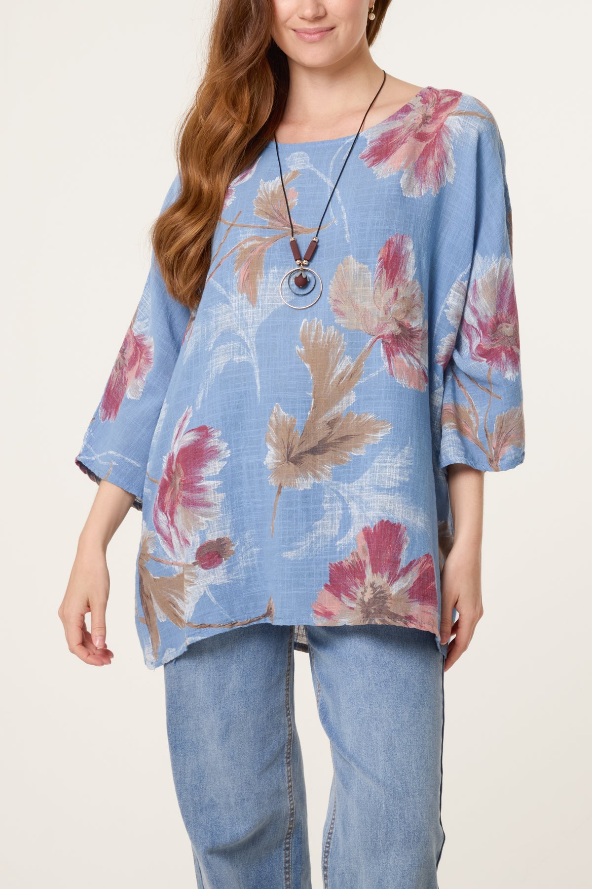 Floral Print Necklace Top