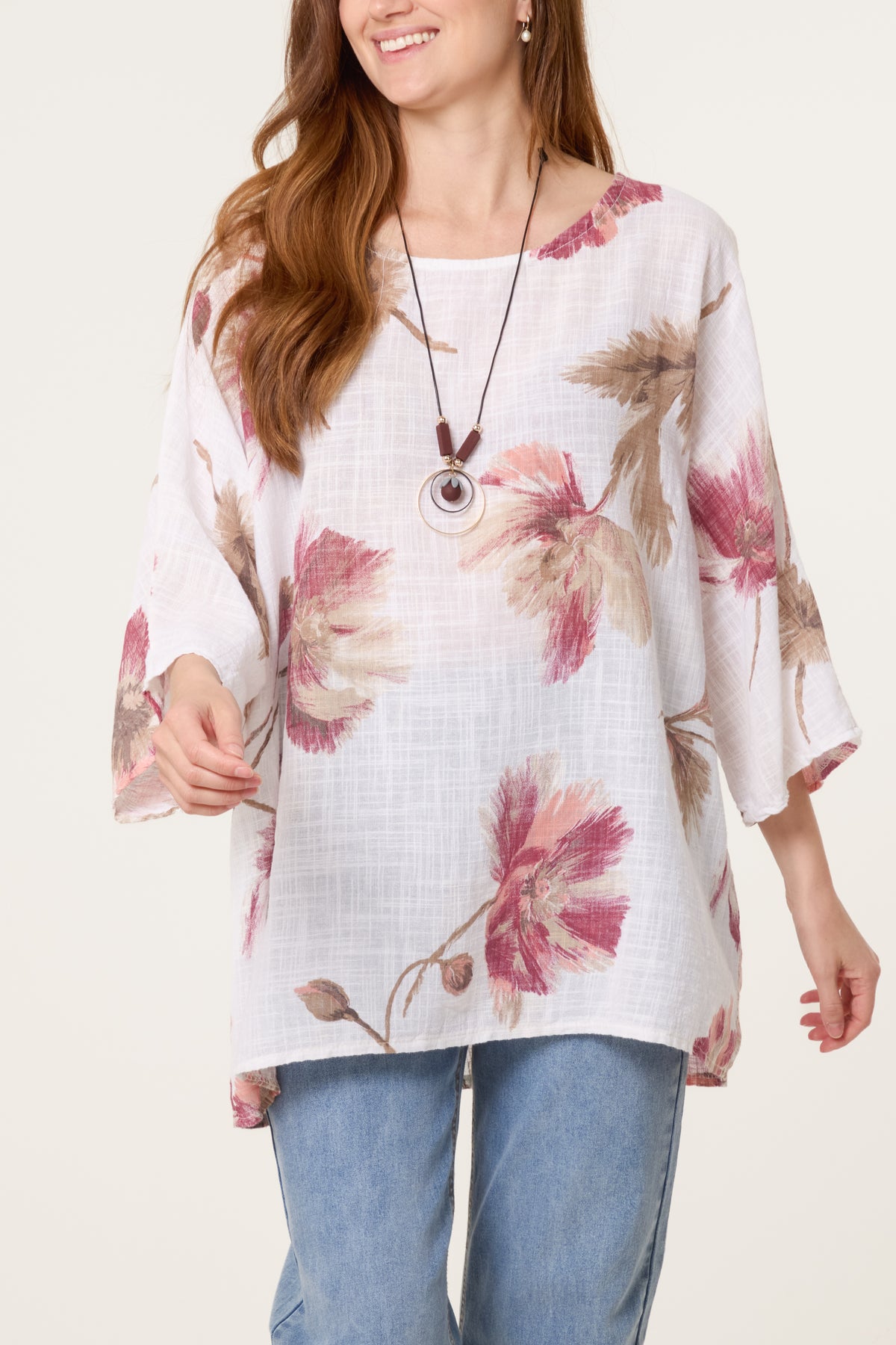 Floral Print Necklace Top