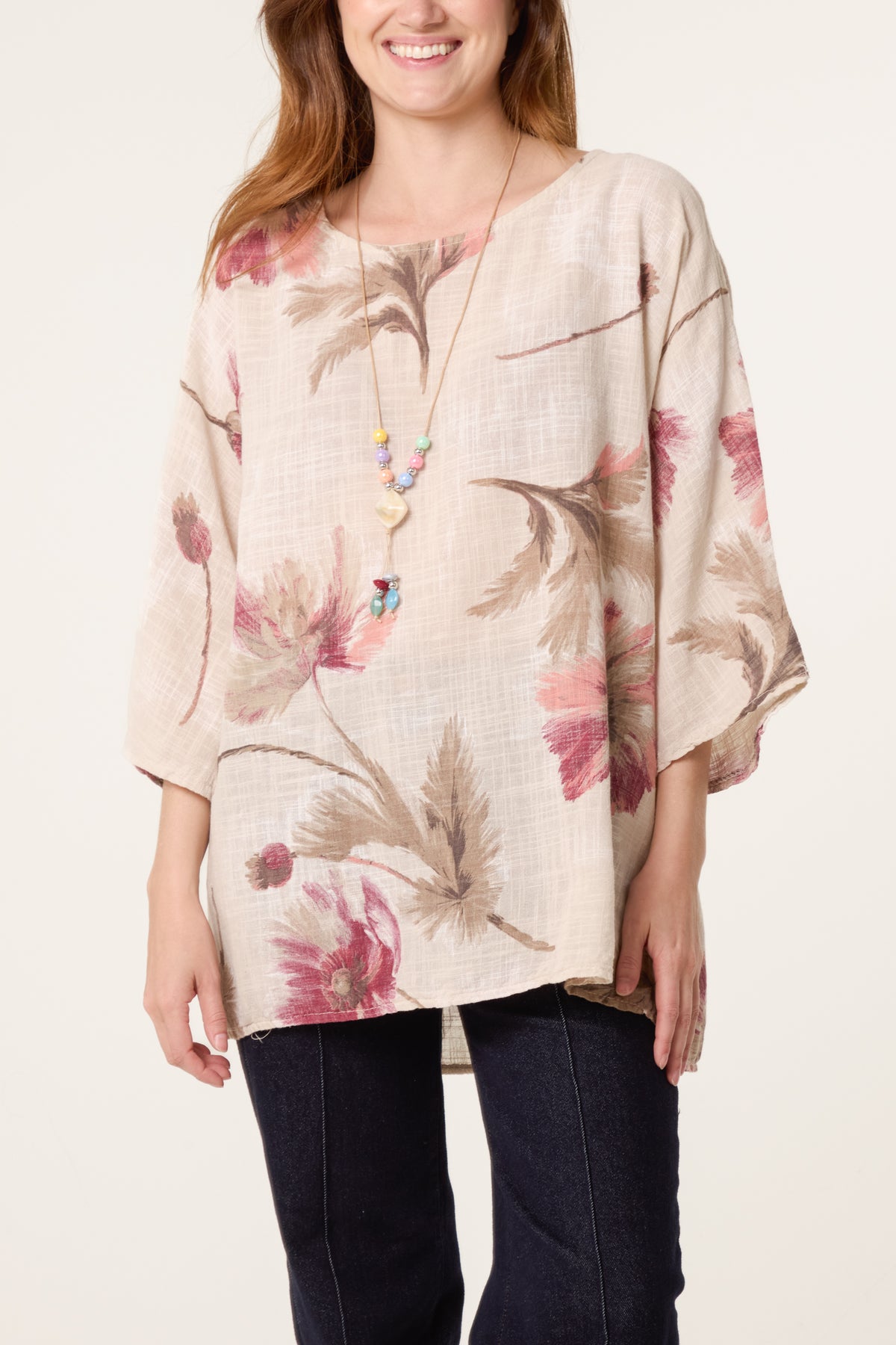 Floral Print Necklace Top