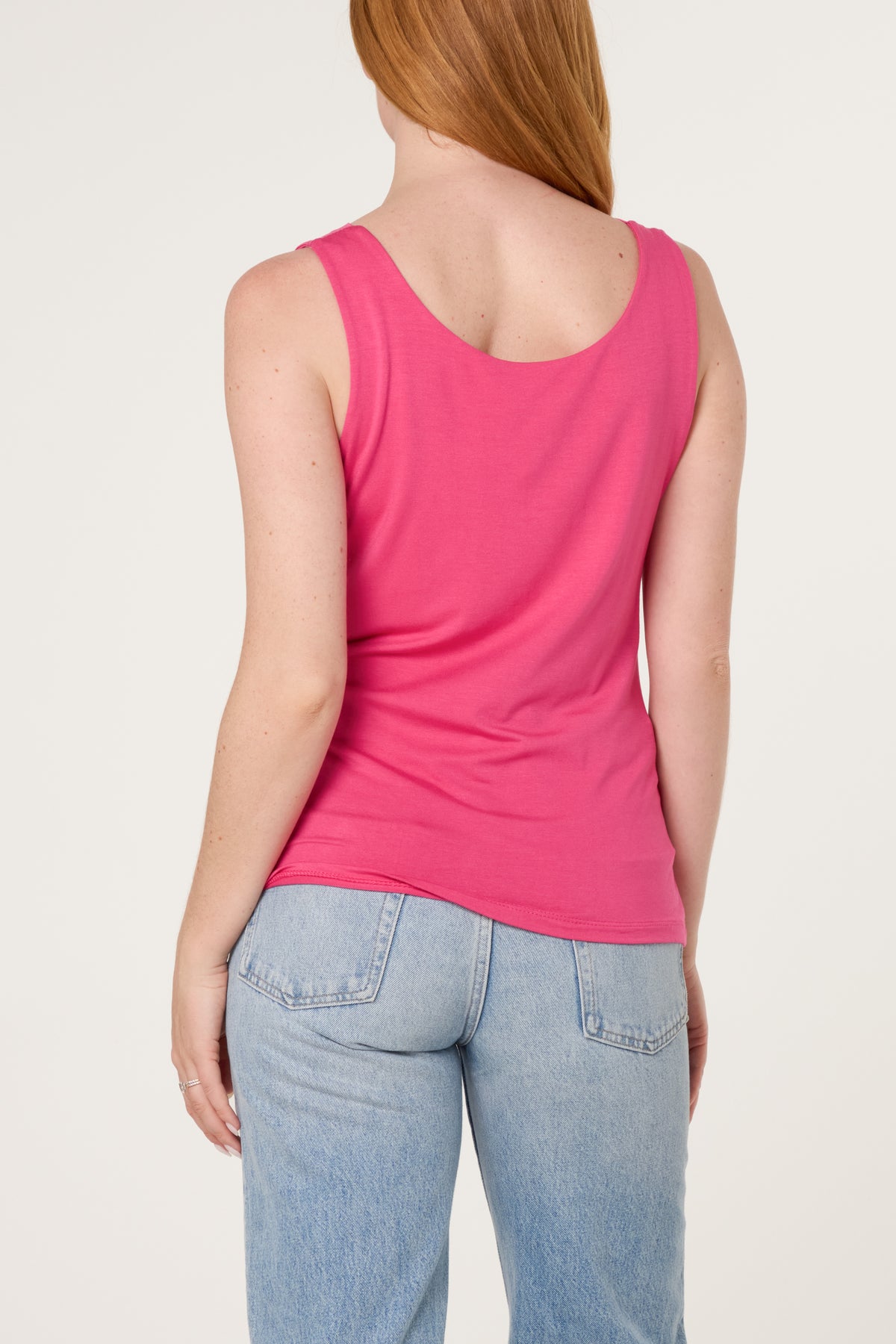 Sleeveless Cowl Neck Viscose Jersey Top