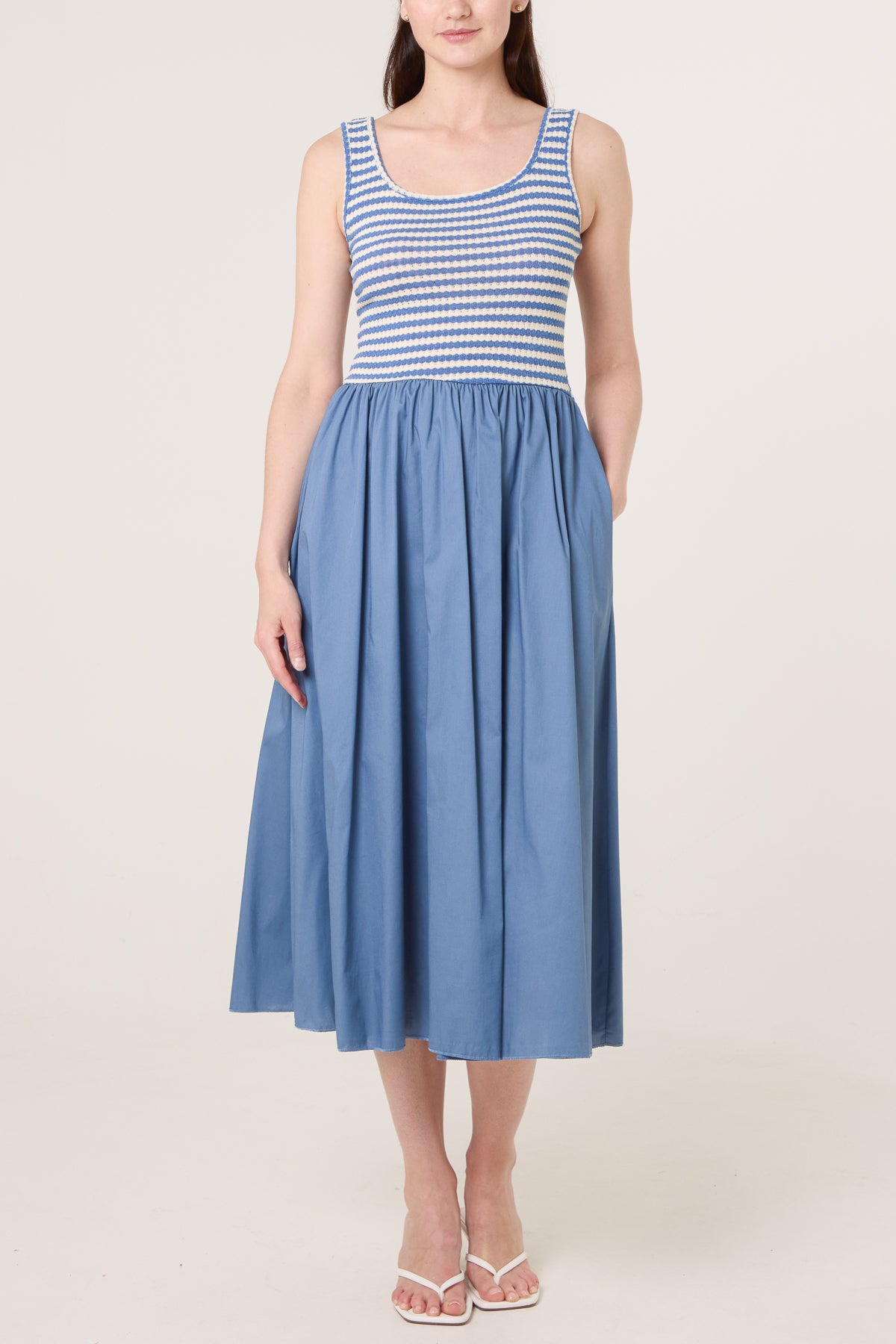 Knitted 2 in 1 Midi Dress