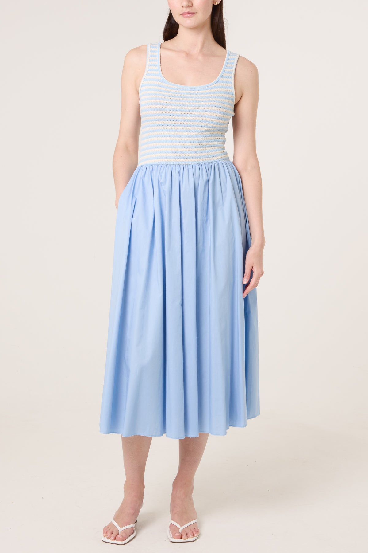 Knitted 2 in 1 Midi Dress