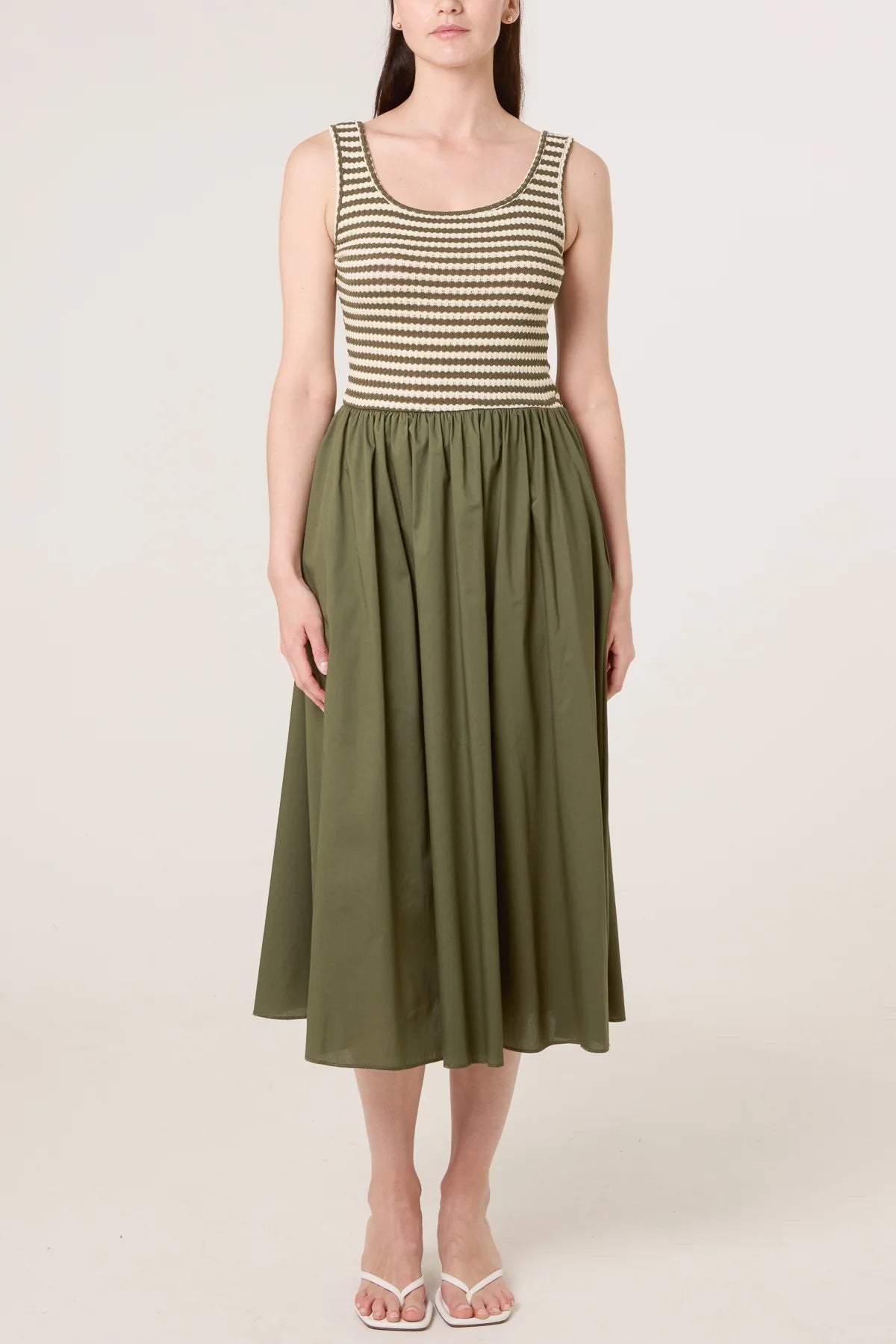Knitted 2 in 1 Midi Dress