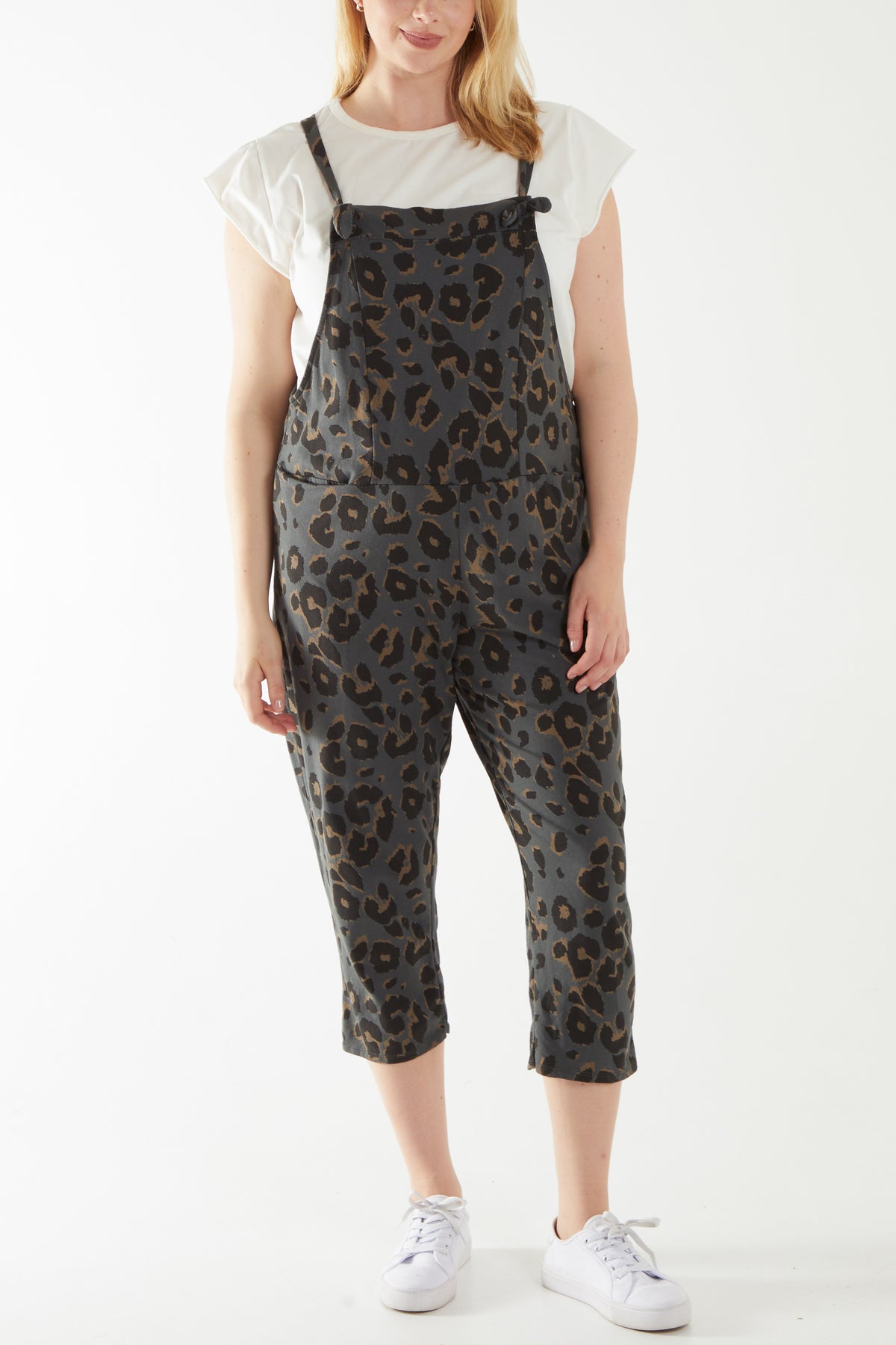 Leopard Print Dungarees