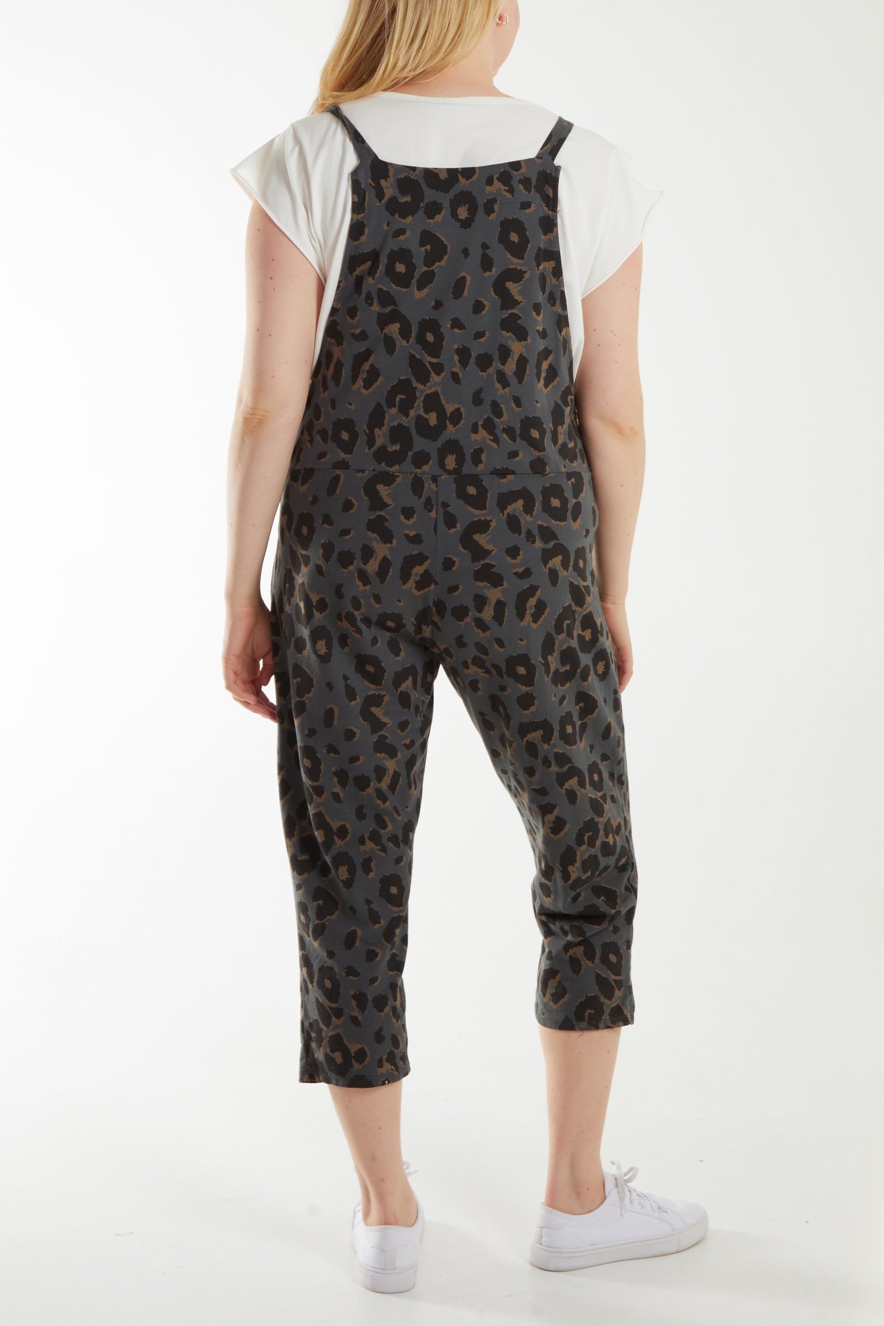 Leopard Print Dungarees