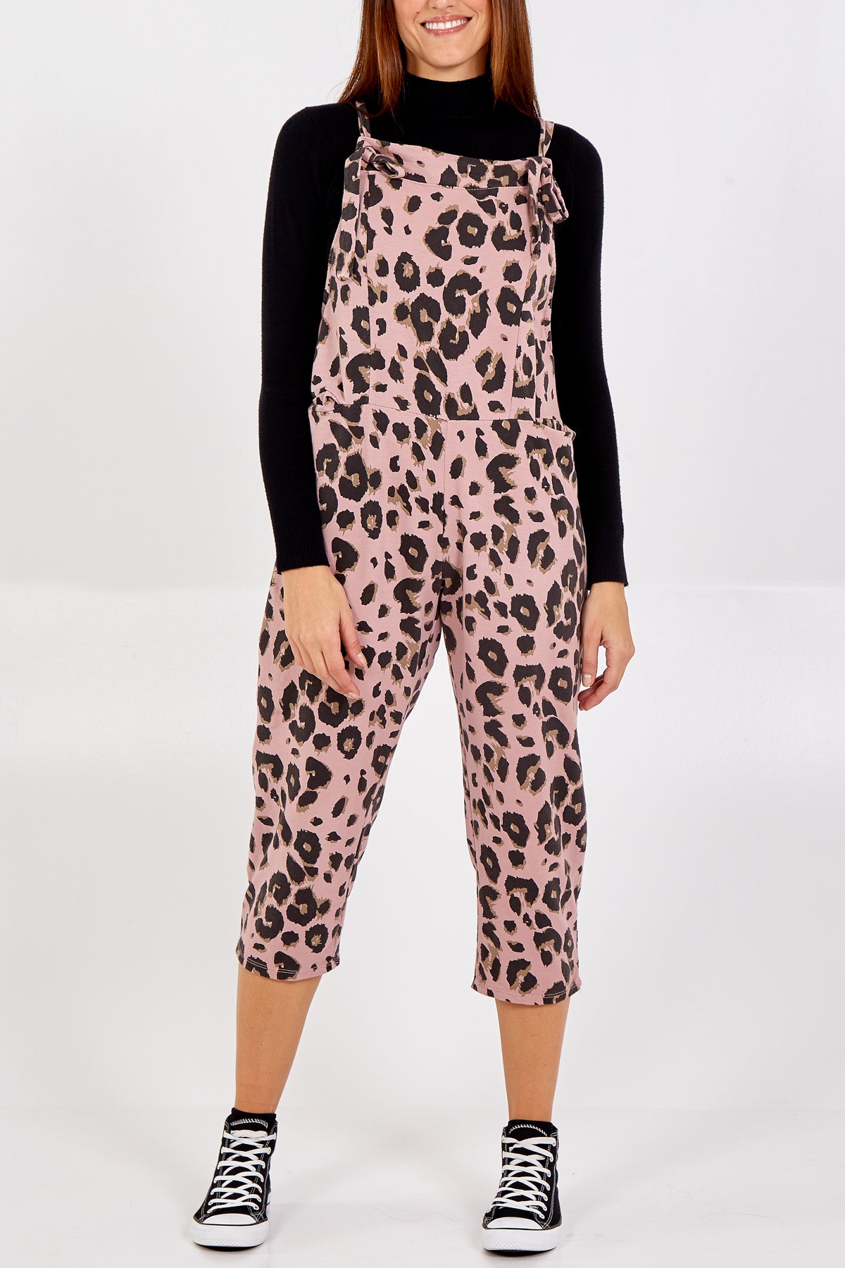 Leopard Print Dungarees