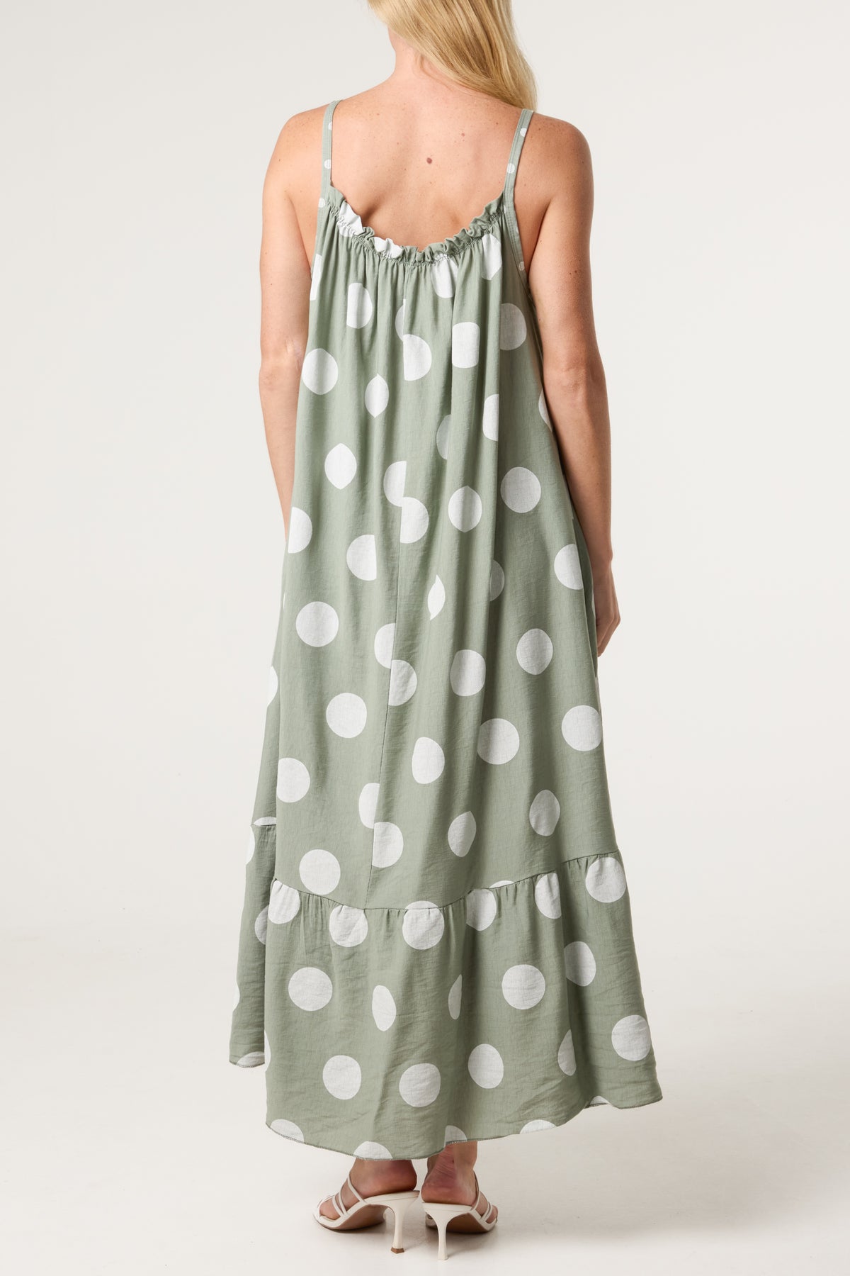 Polka Dot Cami Maxi Dress