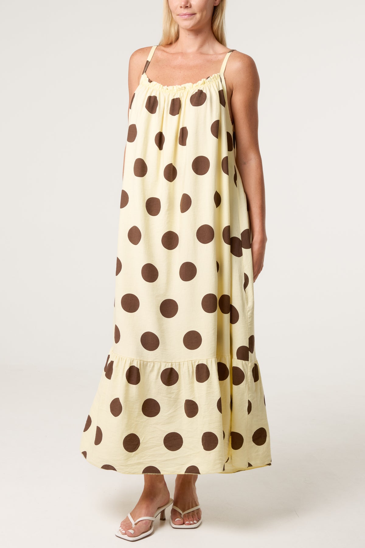Polka Dot Cami Maxi Dress