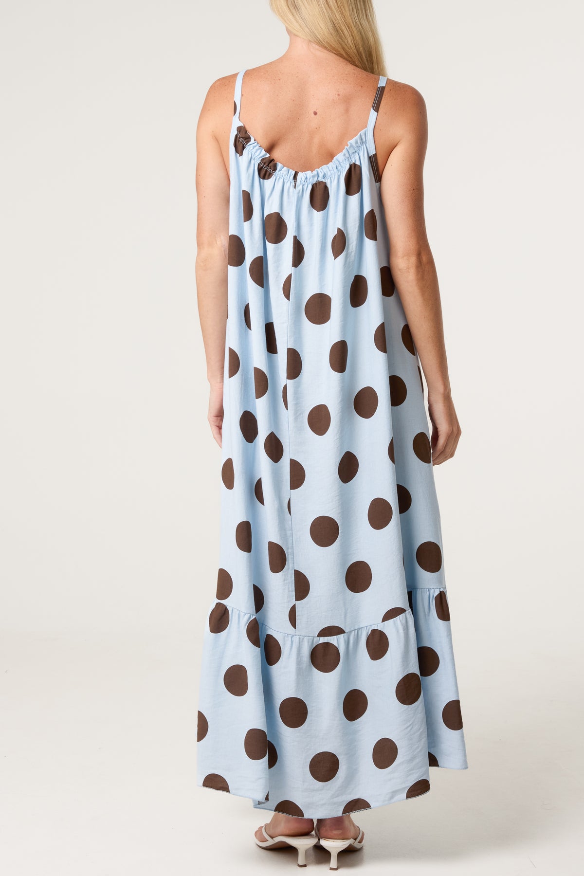 Polka Dot Cami Maxi Dress