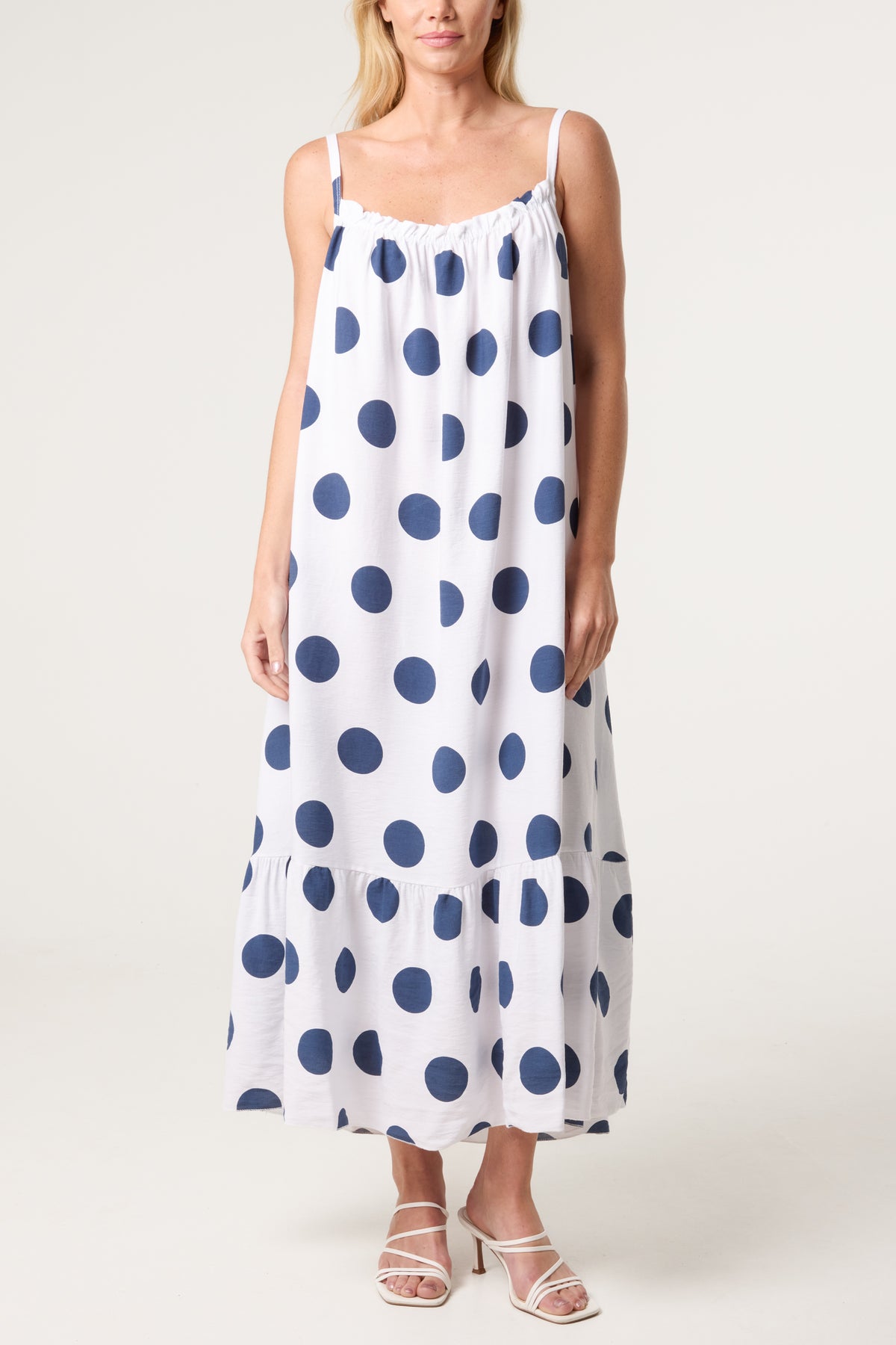Polka Dot Cami Maxi Dress