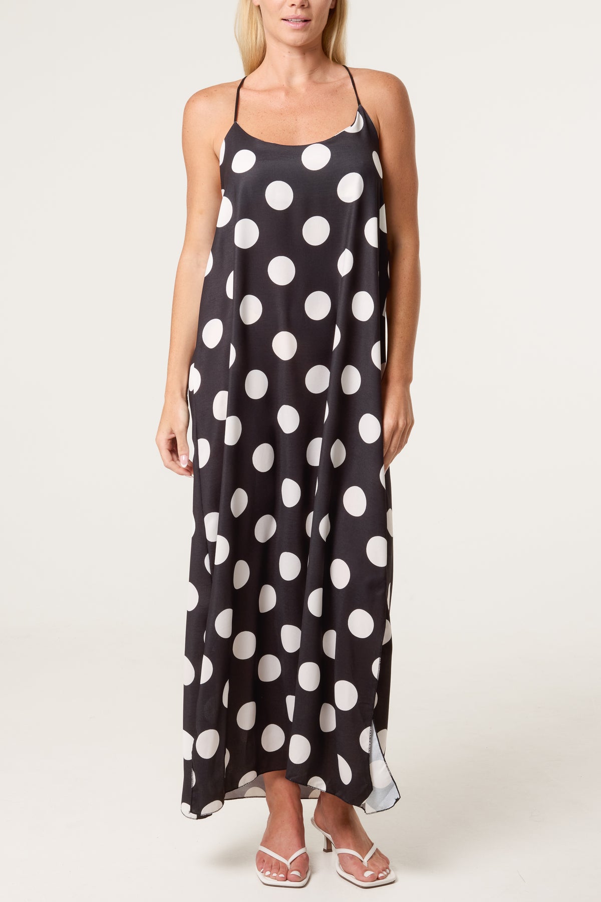 Polka Dot Strappy Dress