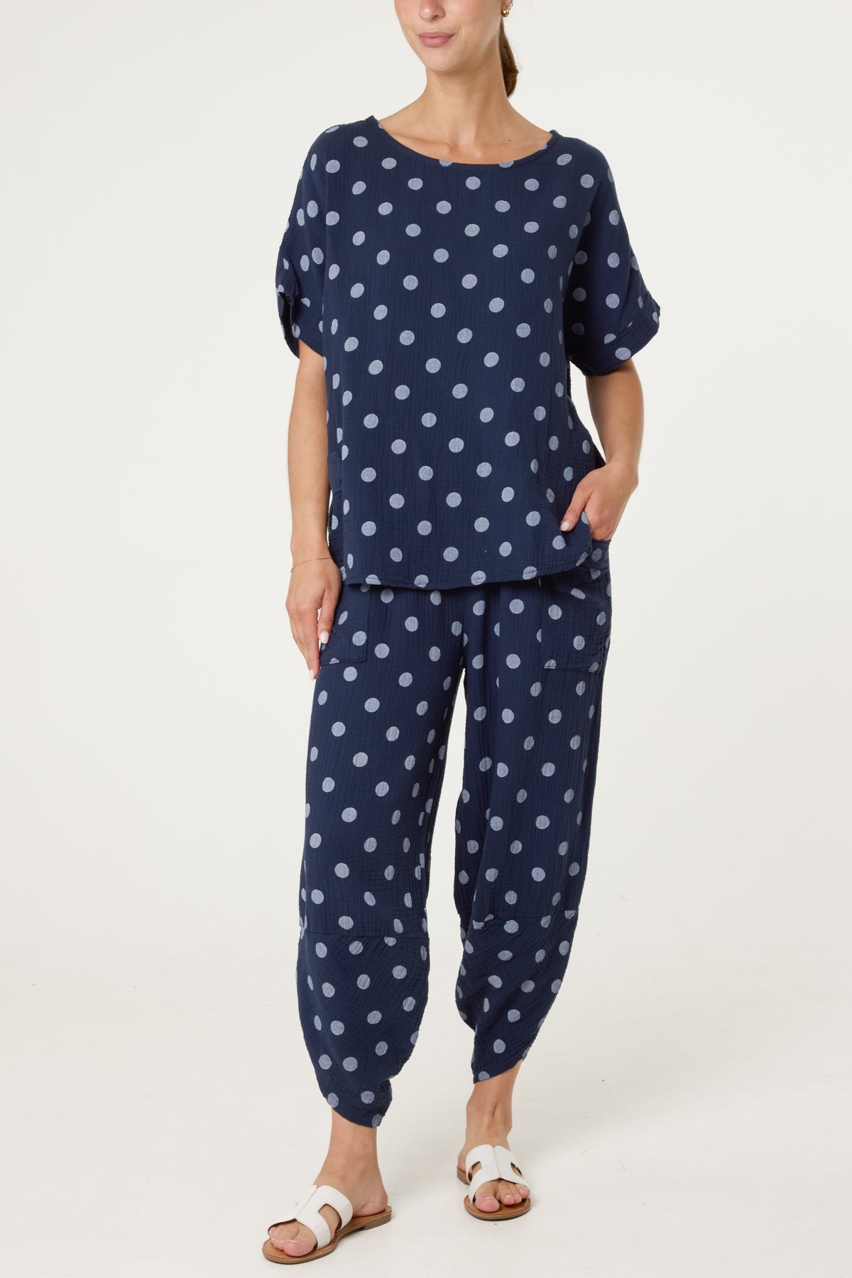 Cheesecloth Polka Dot Co-Ord
