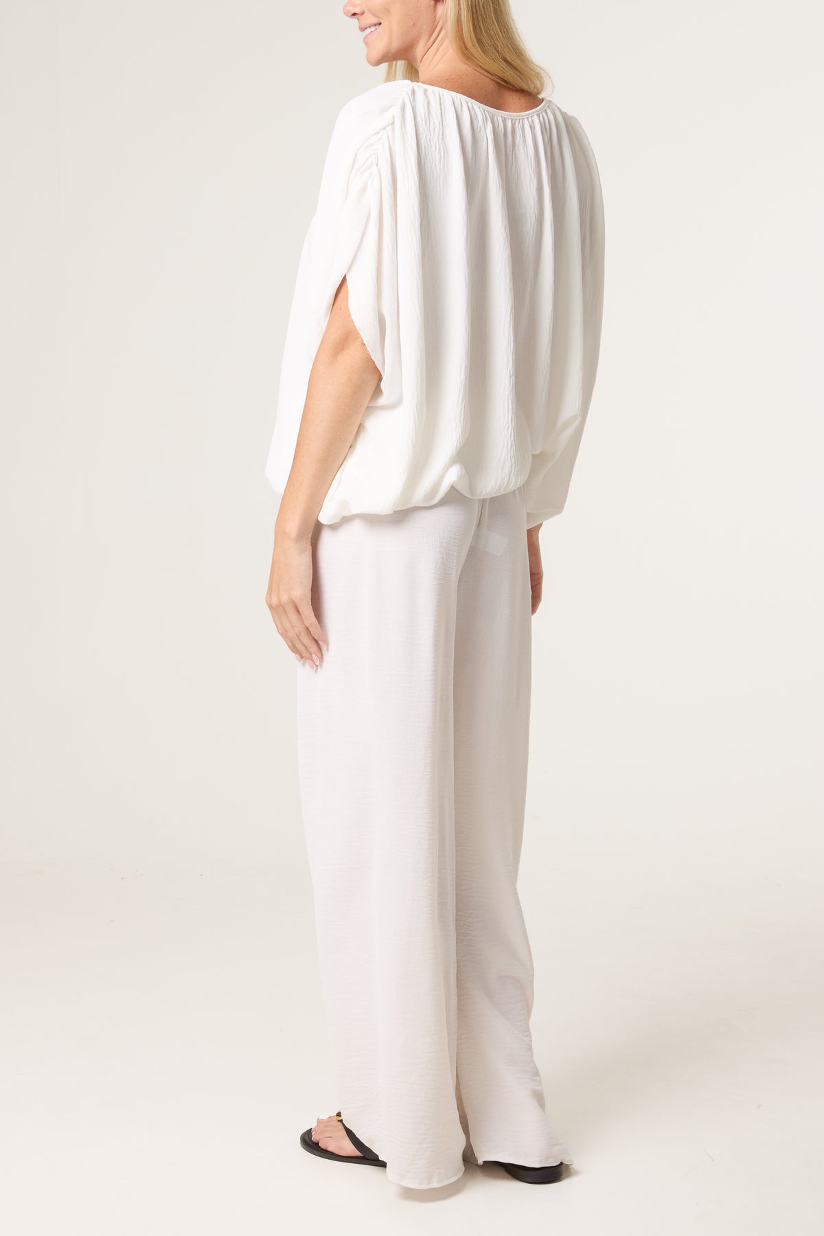 Bubble Hem Top & Wide Leg Set