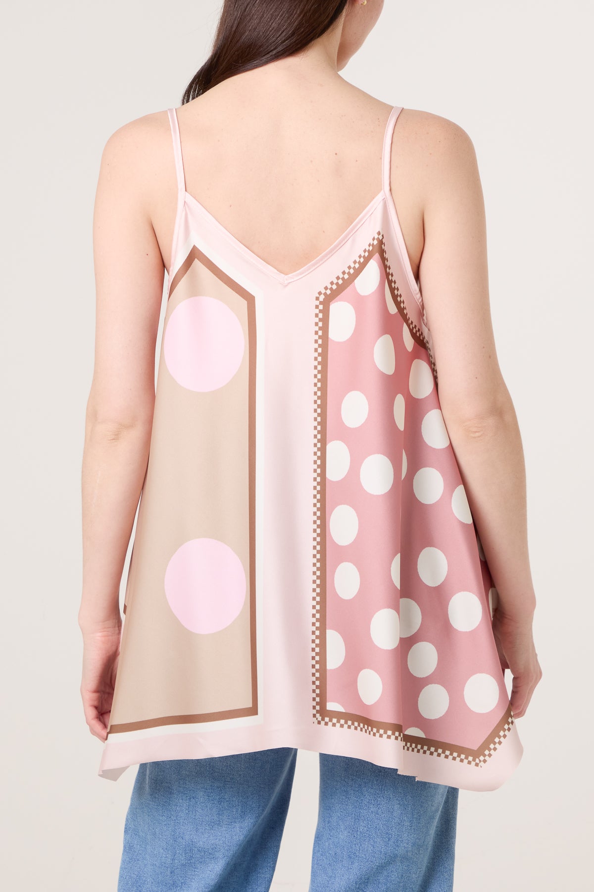 Polka Dot Cami Satin Top