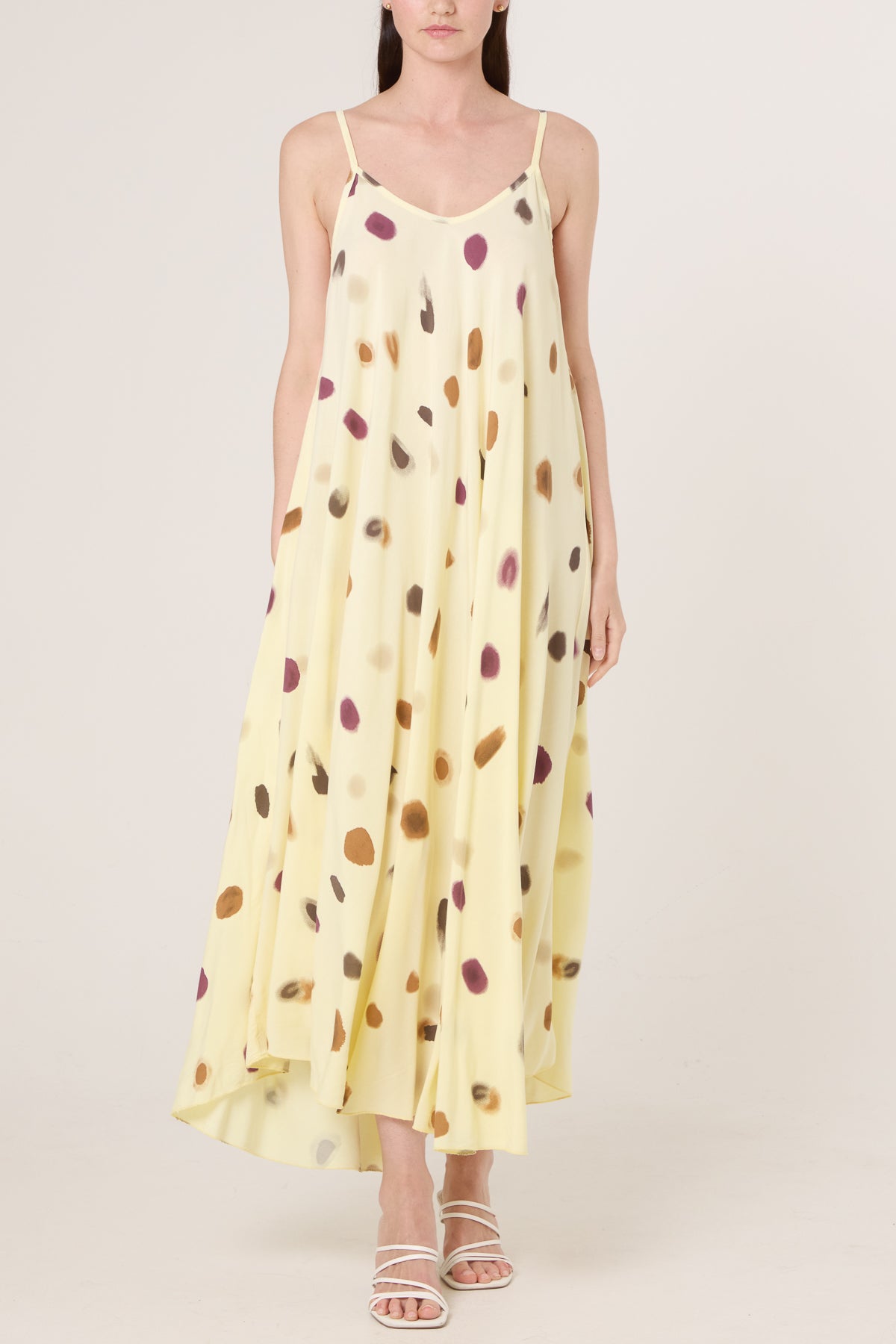 Blurred Polka Dot Cami Dress