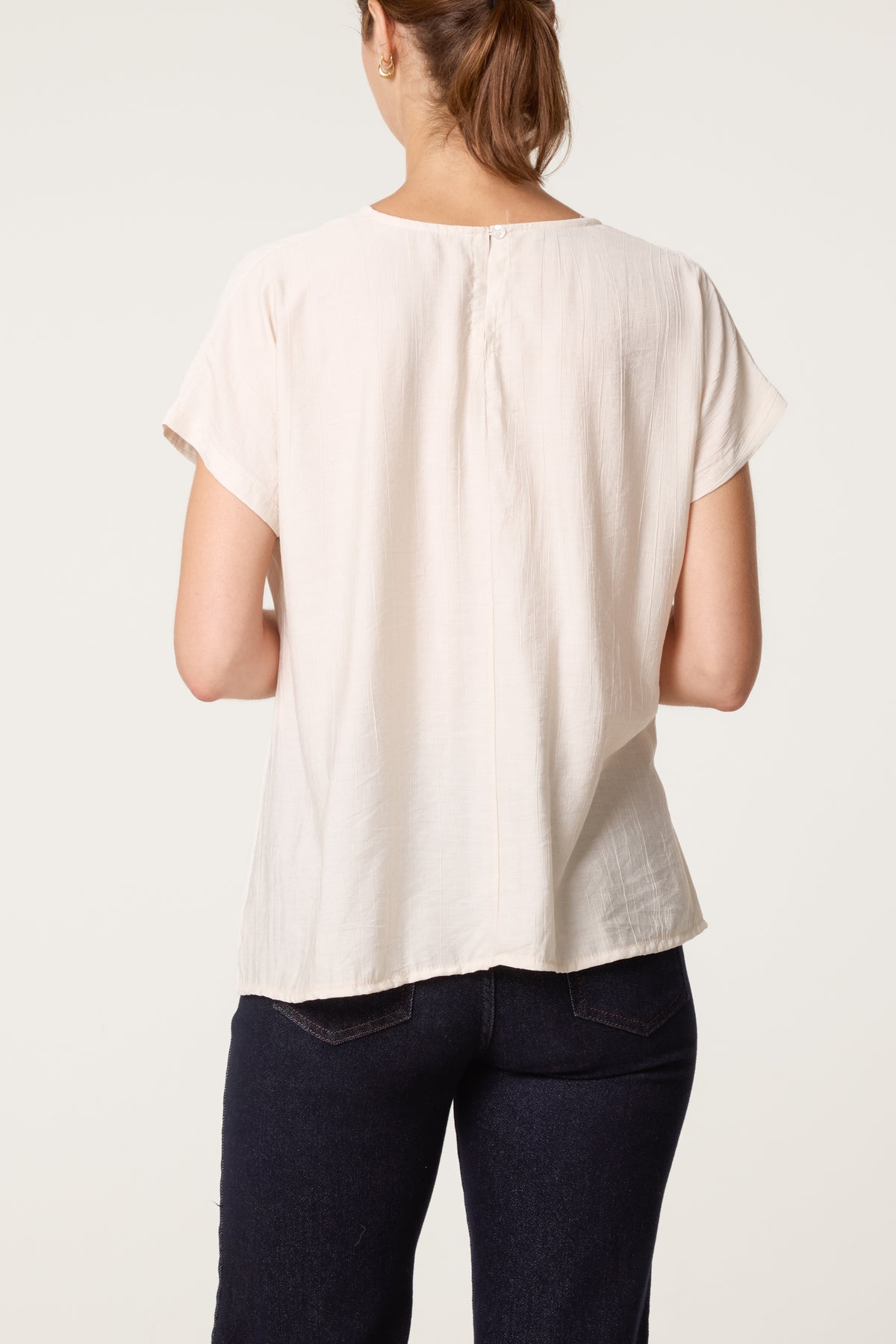 Side Knot Short Sleeve Top