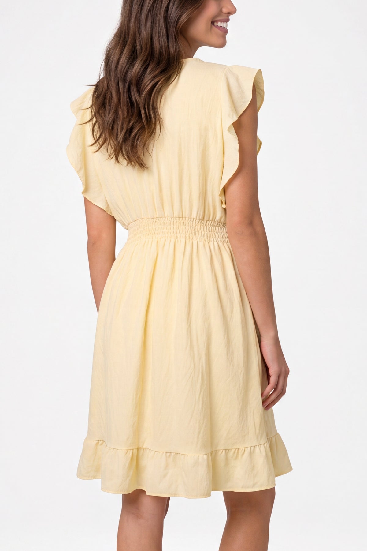 Essential Shirred Waist Mini Dress