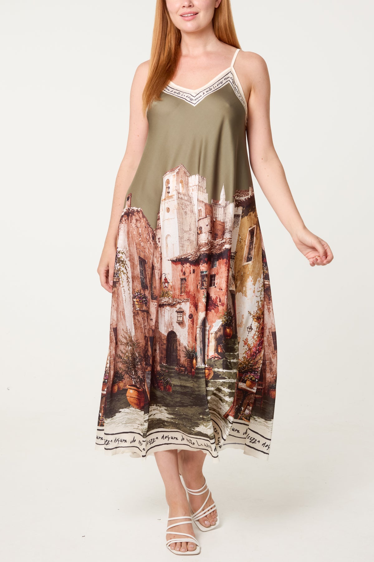 'Sweet Italian Summer' Satin Cami Dress