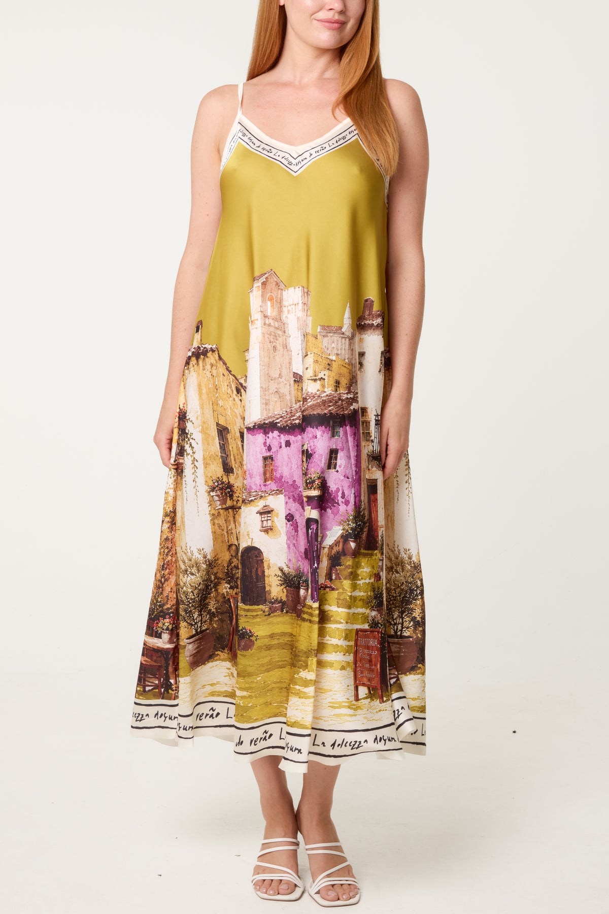 'Sweet Italian Summer' Satin Cami Dress