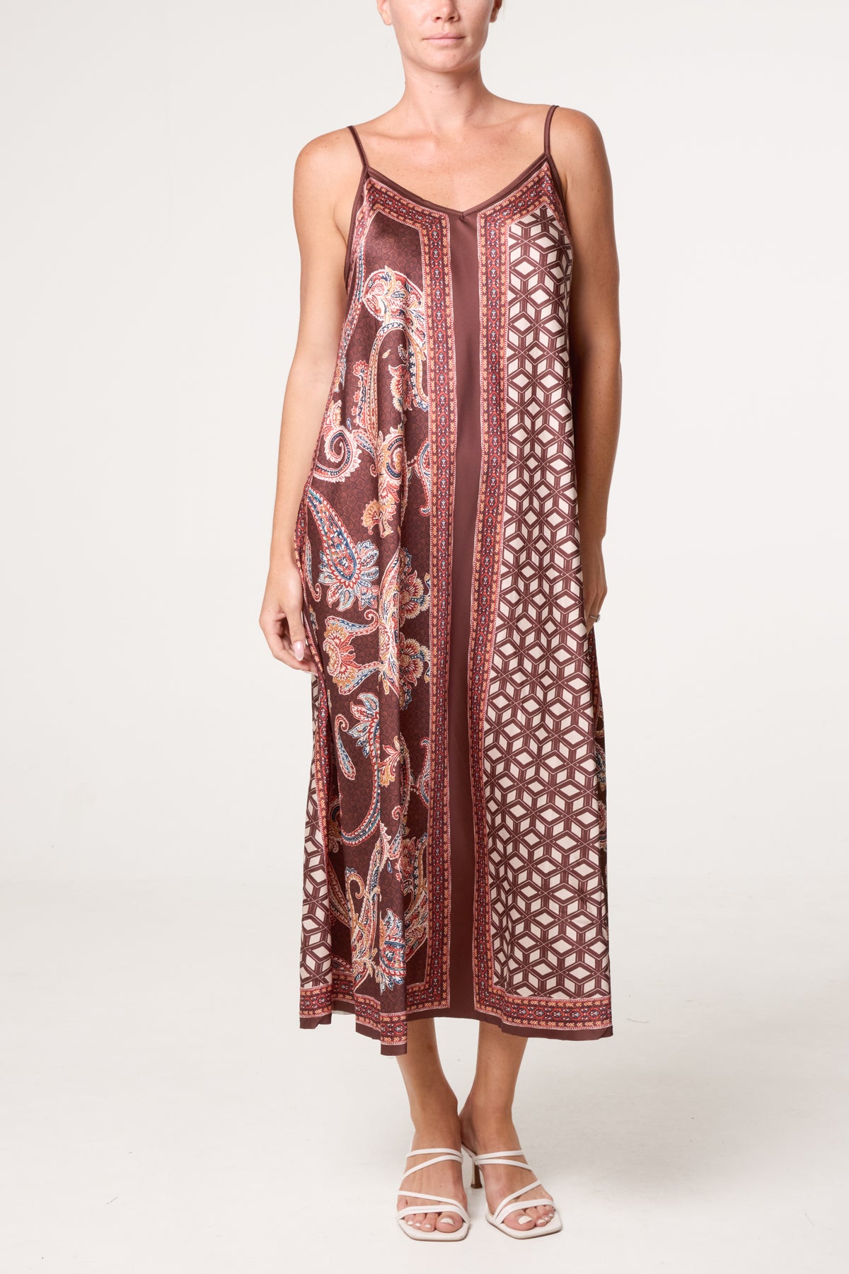 Mix Geo Patterned Dress
