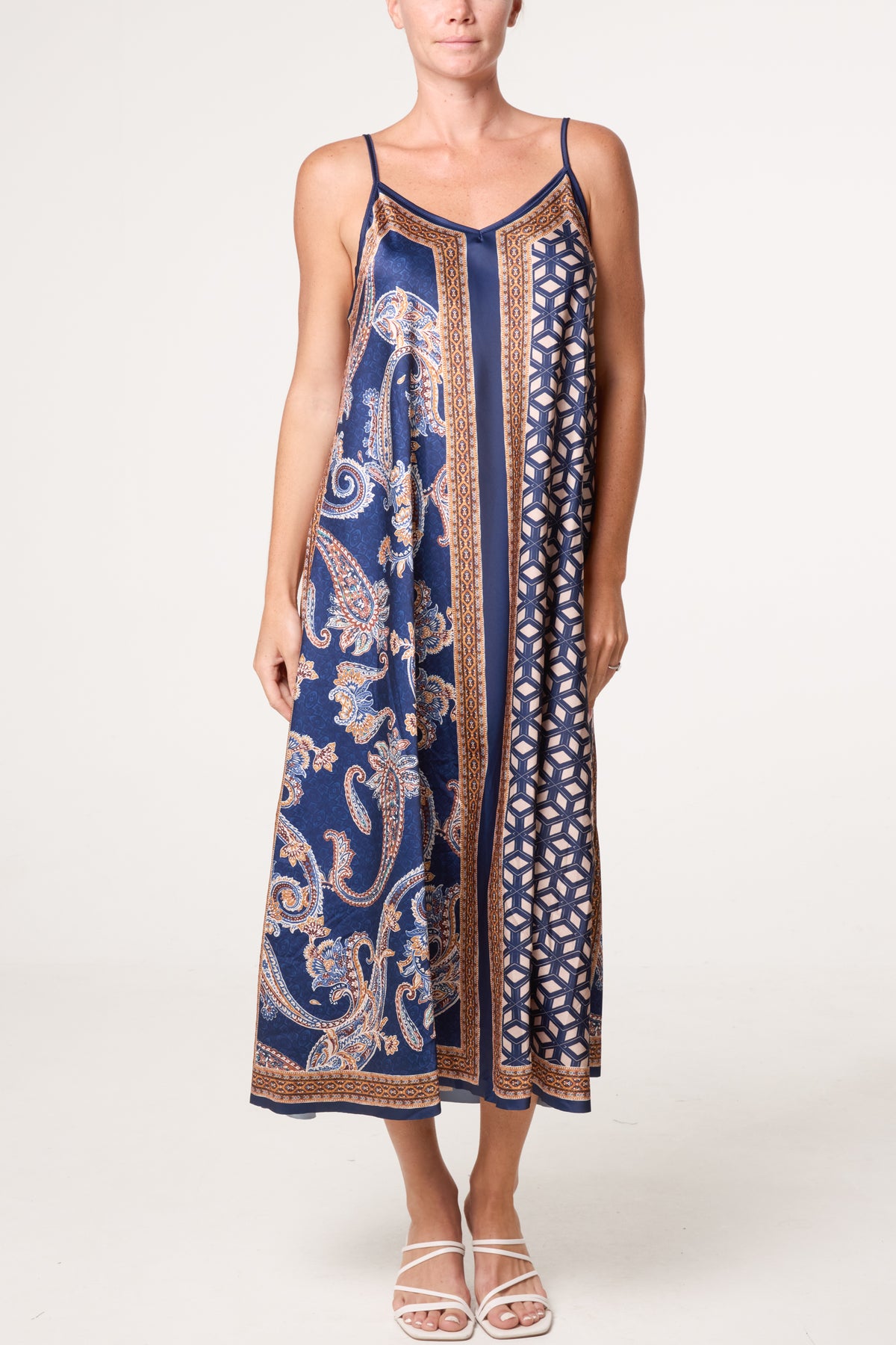 Mix Geo Patterned Dress