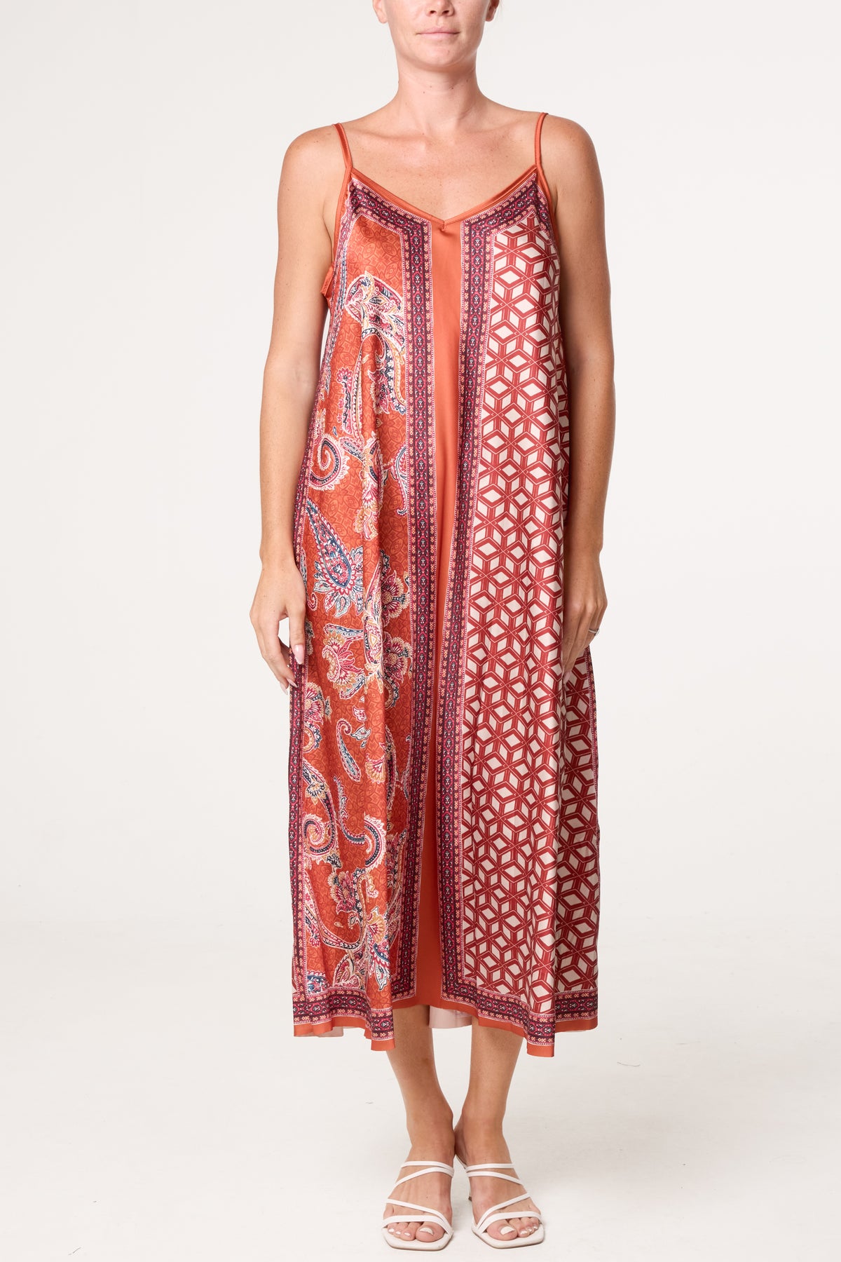 Mix Geo Patterned Dress