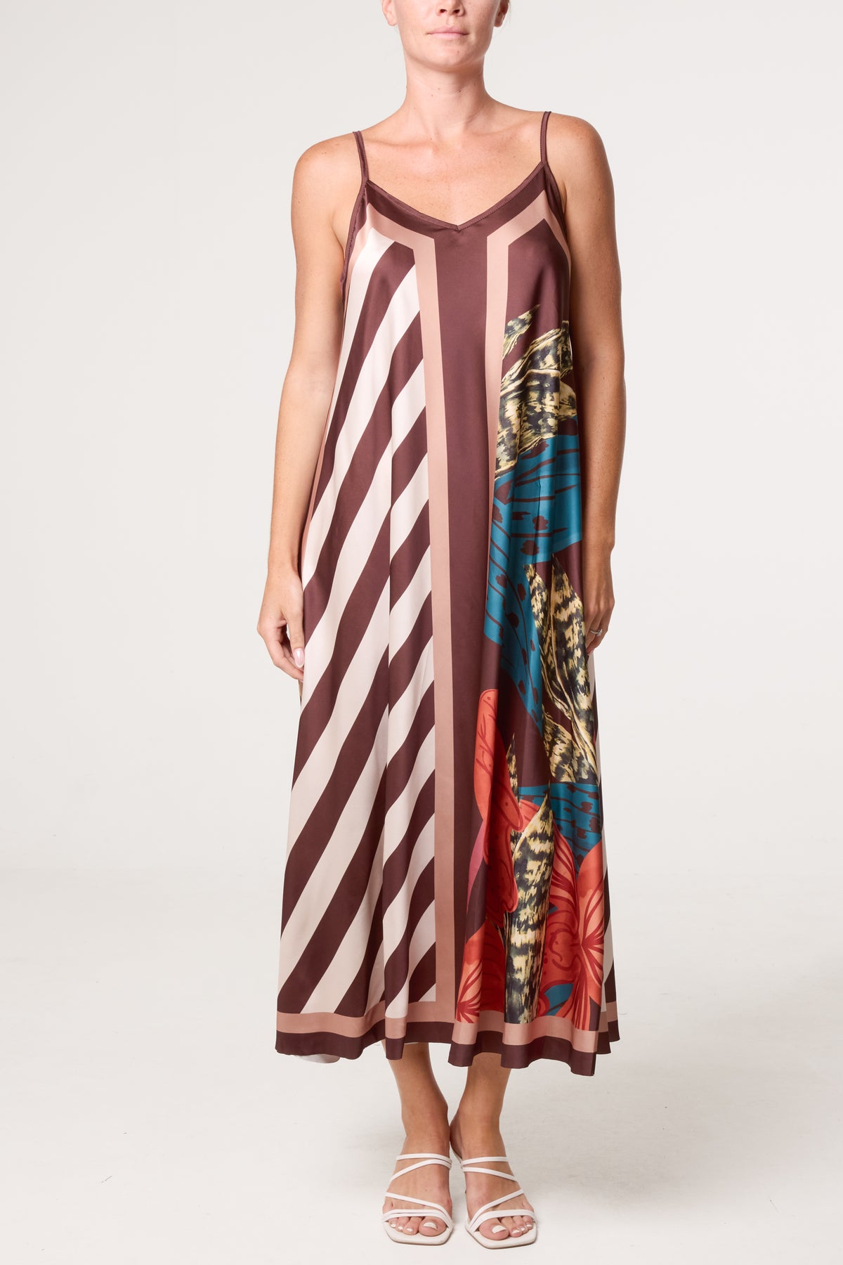 Geo Pattern Midi Dress