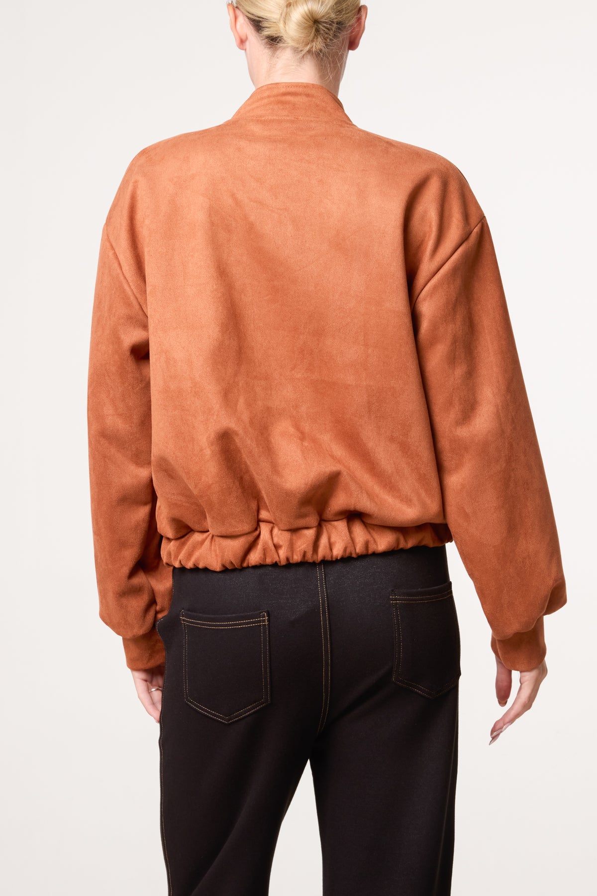 Suedette Double Front Pocket Jacket