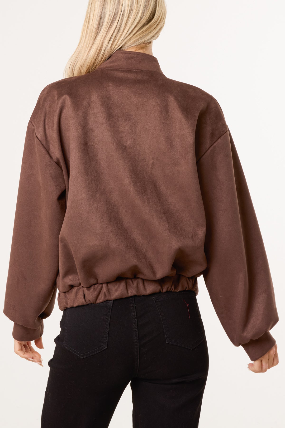 Suedette Double Front Pocket Jacket