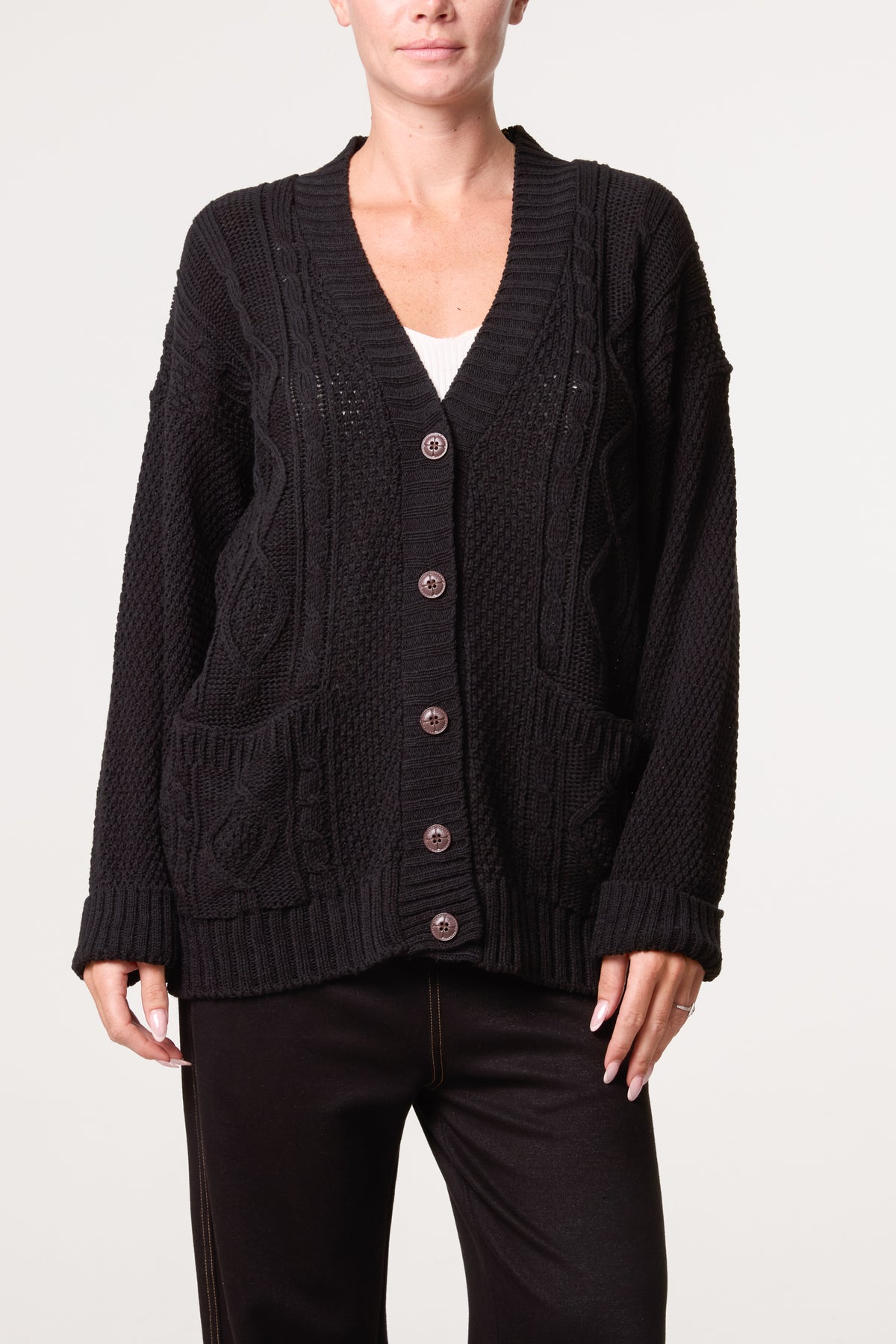 Knitted Button Through Cardigan