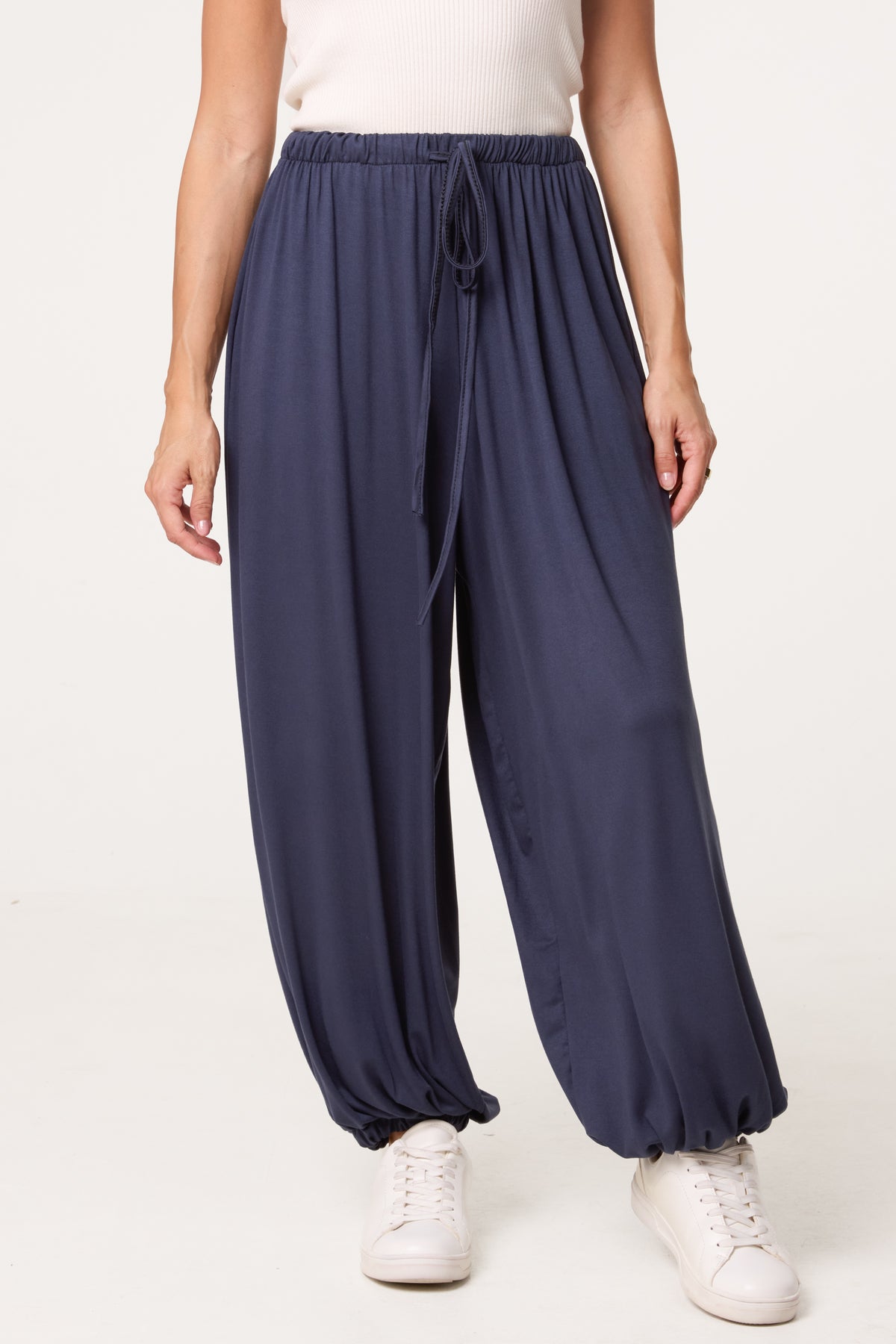 Front Tie Cuffed Trousers