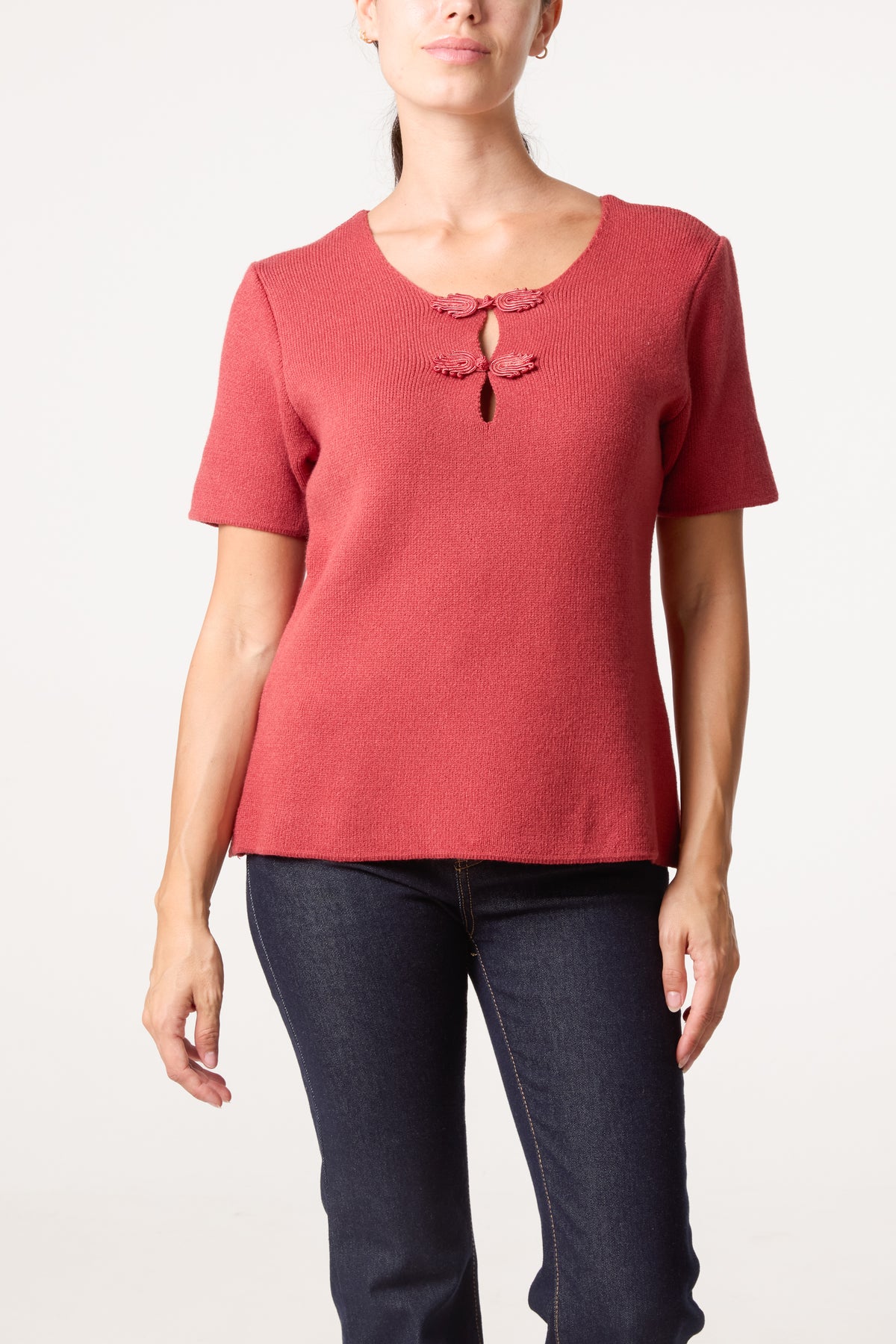 Front Bow Neck Detail Blouse