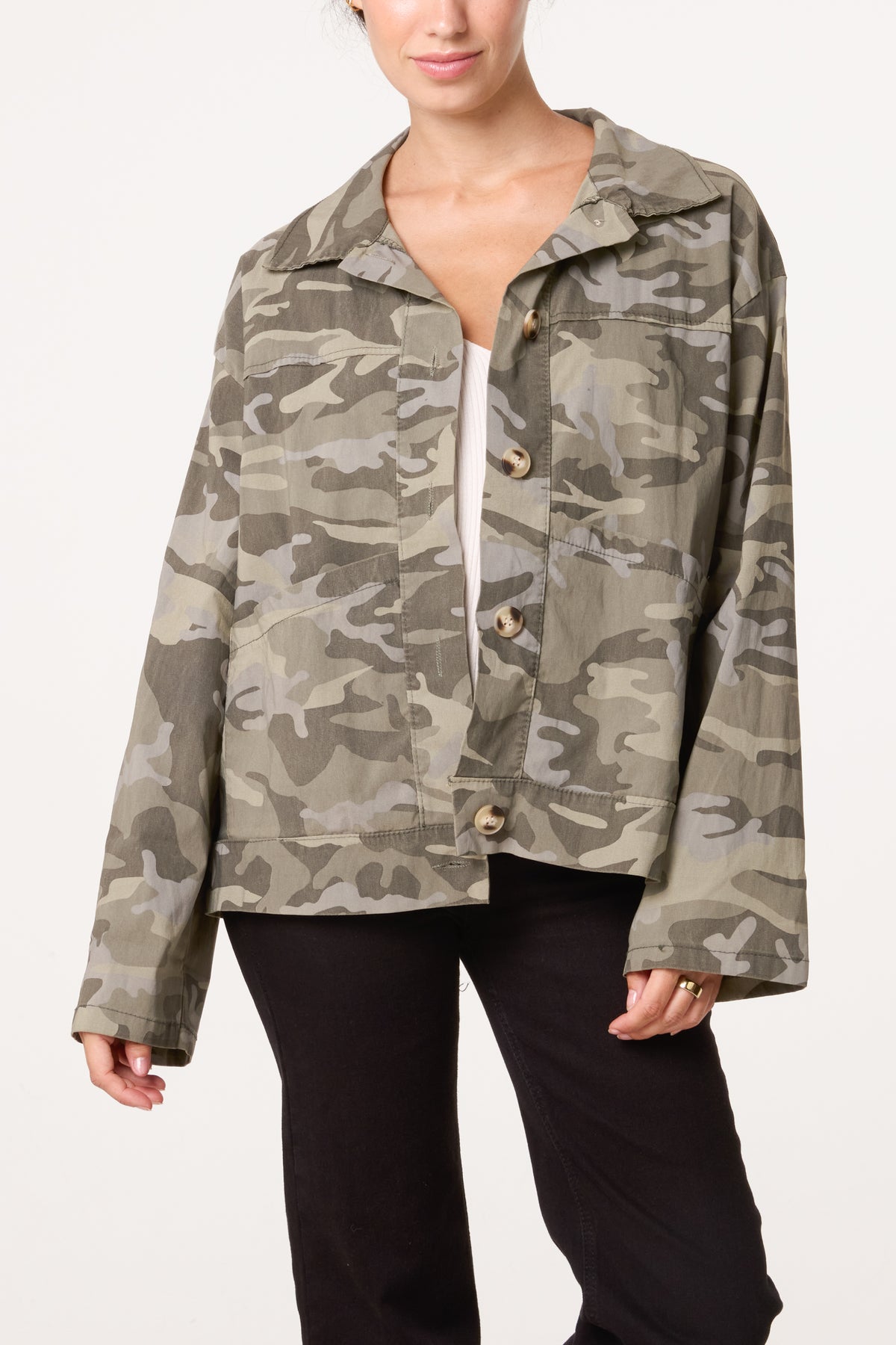 Camouflage Strutctured Blazer