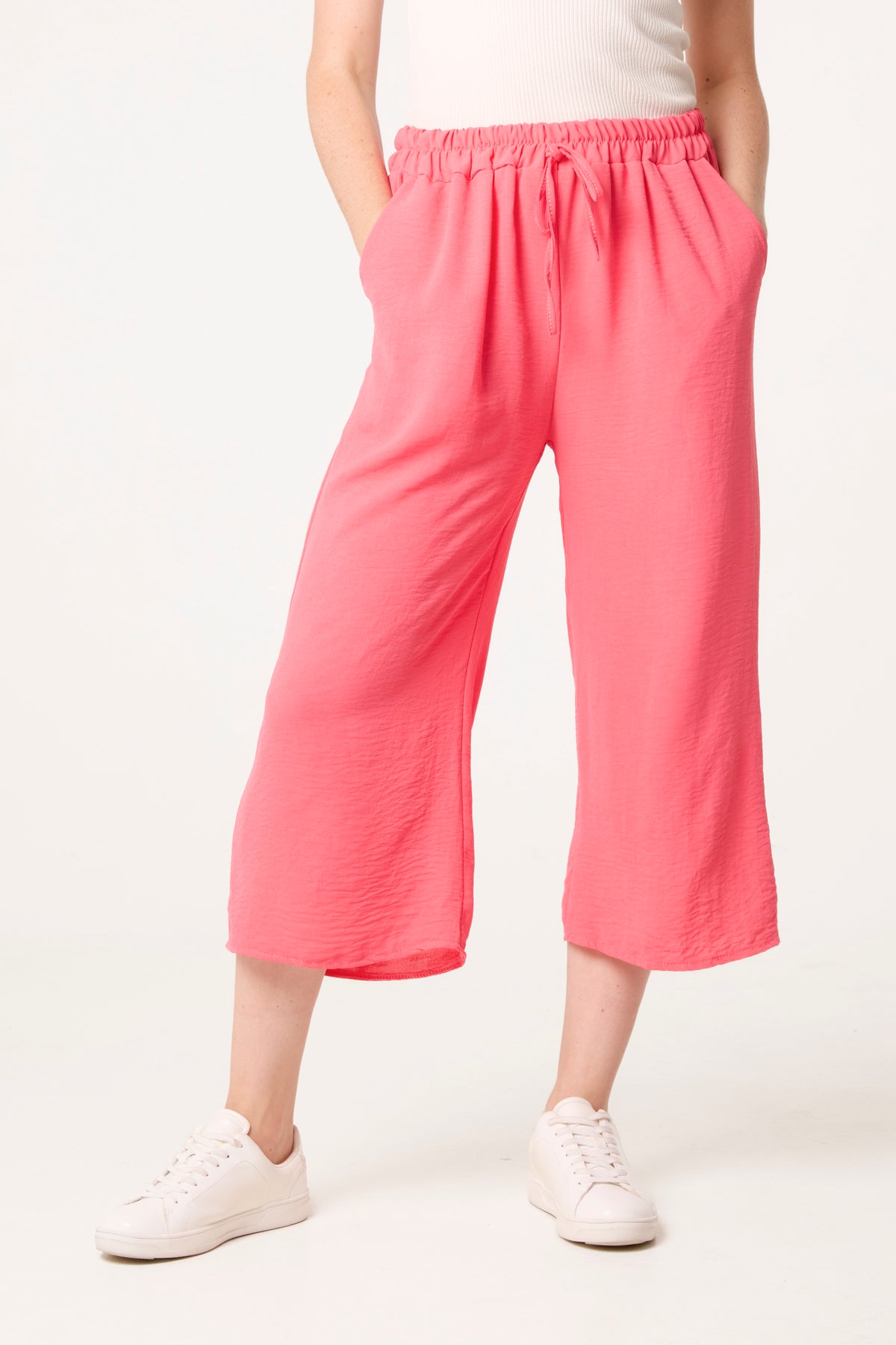 Essential Capri Wide Leg Trousers