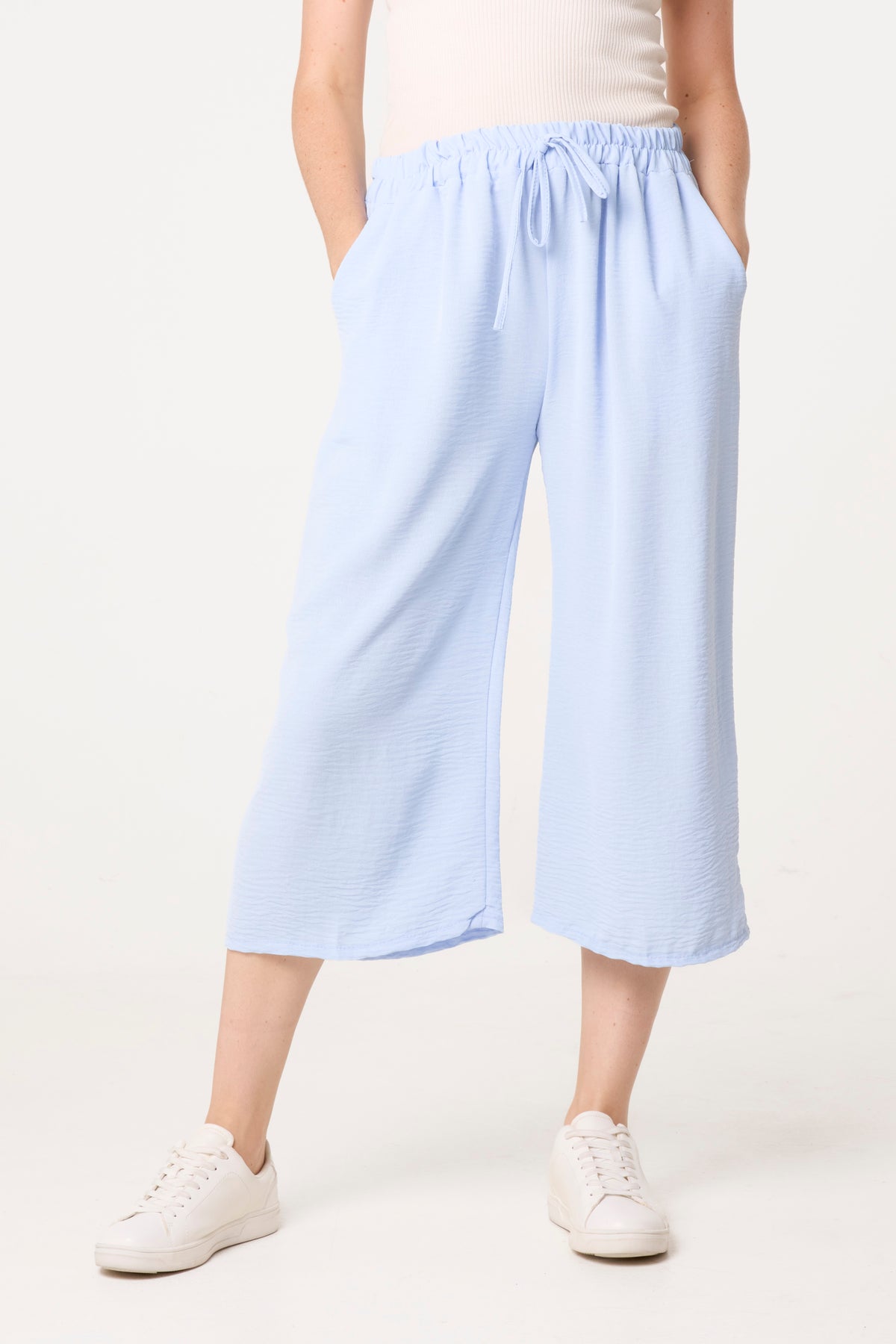 Essential Capri Wide Leg Trousers