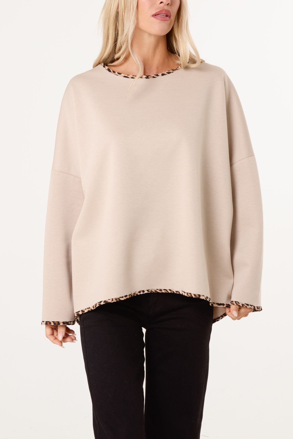 Animal Cuff & Hem Jumper