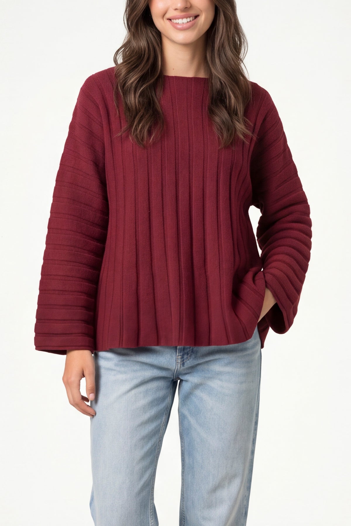 Structured Rib Knit Jumper