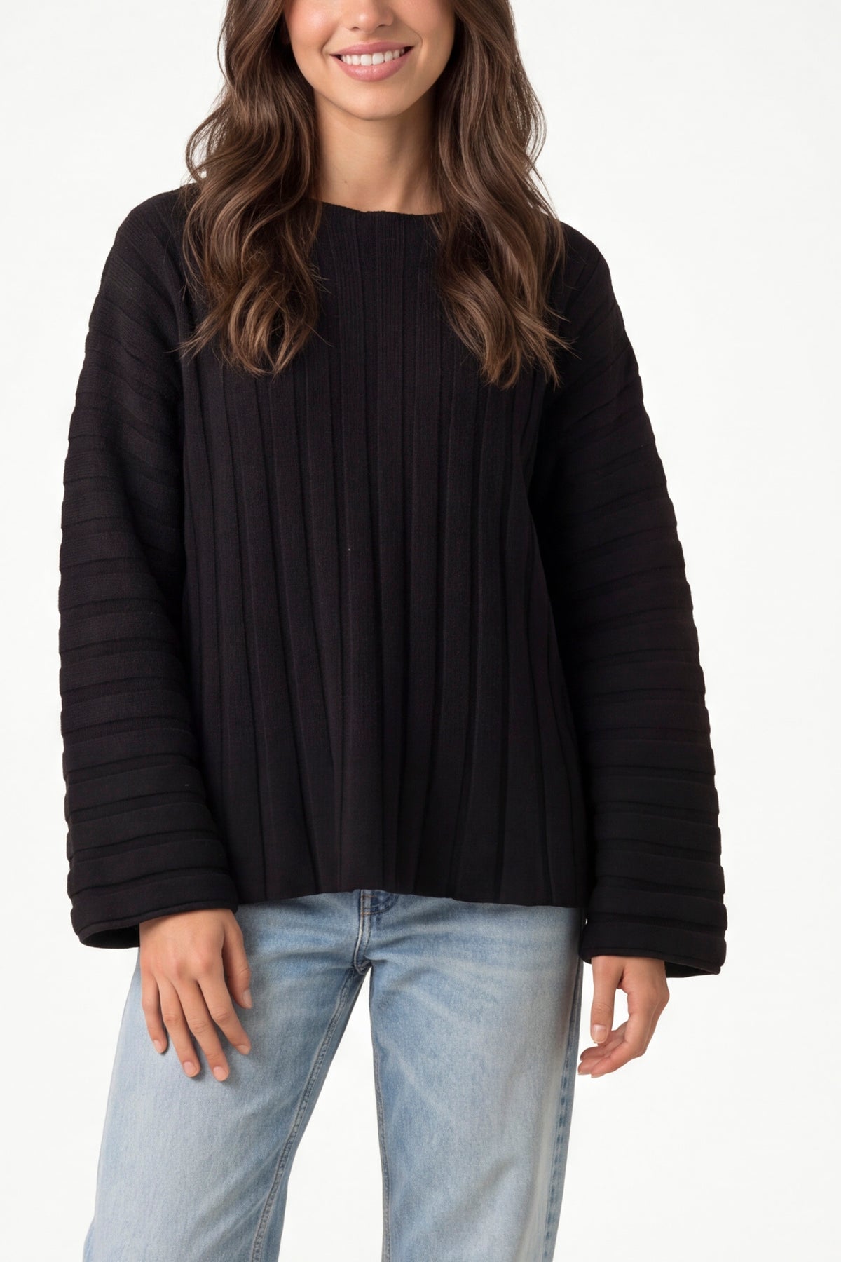 Structured Rib Knit Jumper