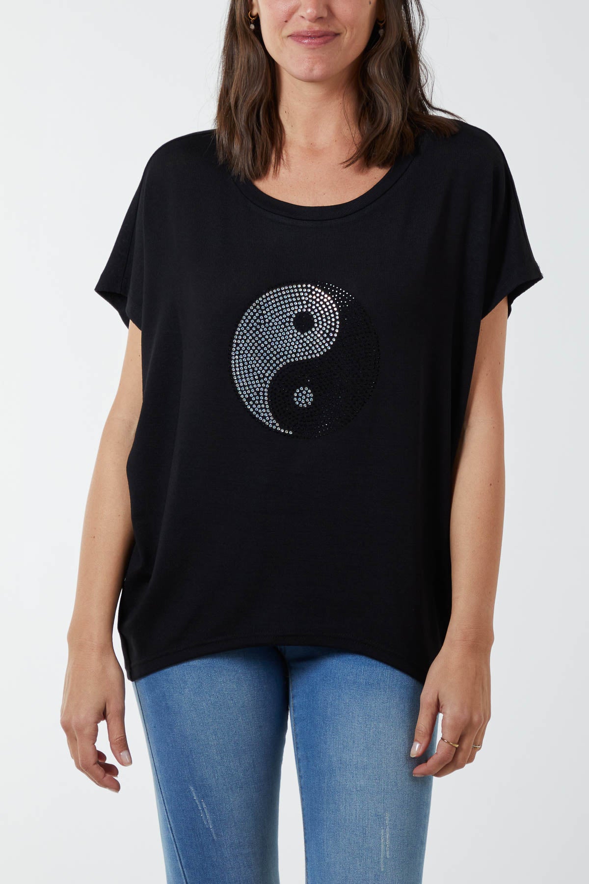 Ying & Yang Diamante Top