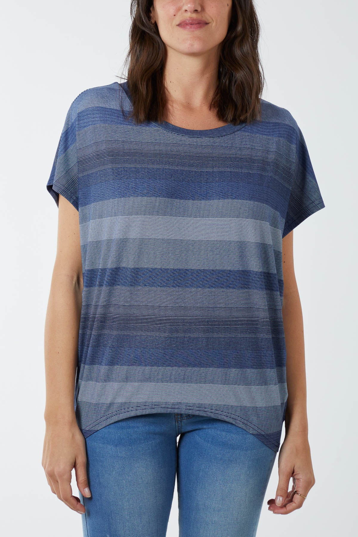 Round Neck Stripe T-Shirt