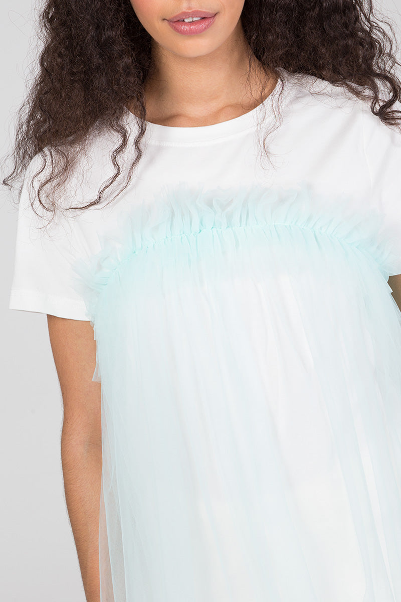 Organza Detail T-Shirt